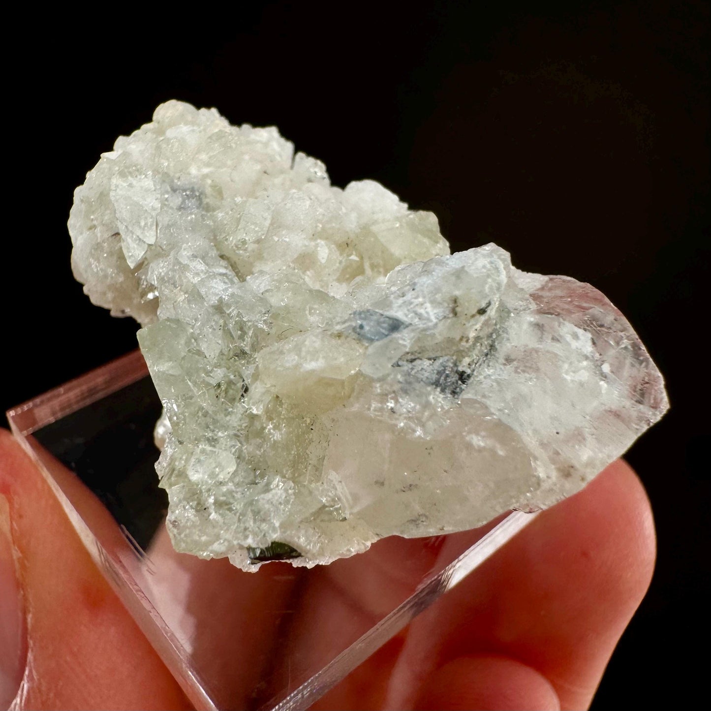 Rare! Herderite, Quartz with Black Tourmaline on Albite (Pakistan) | green herderite crystal, natural crystals, herderite on matrix