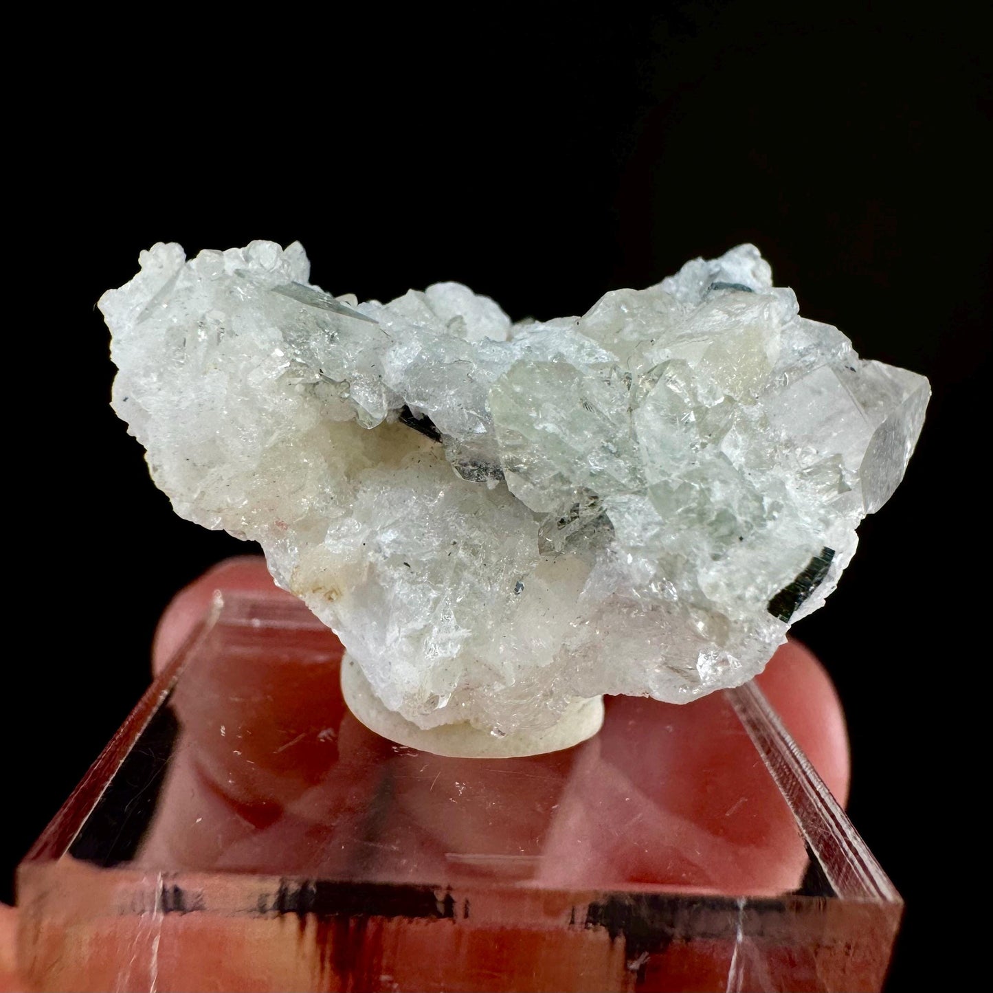 Rare! Herderite, Quartz with Black Tourmaline on Albite (Pakistan) | green herderite crystal, natural crystals, herderite on matrix