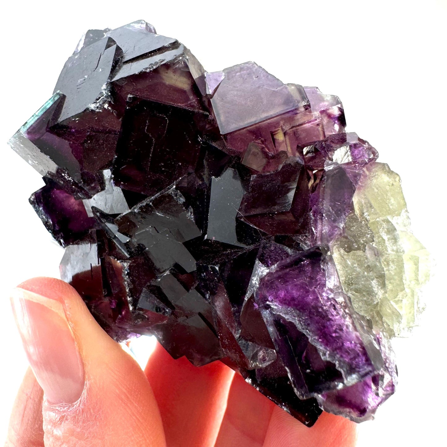 Okorusu Fluorite (Namibia) | fluorite cluster, cubic fluorite, purple fluorite, crystals, mineral specimen
