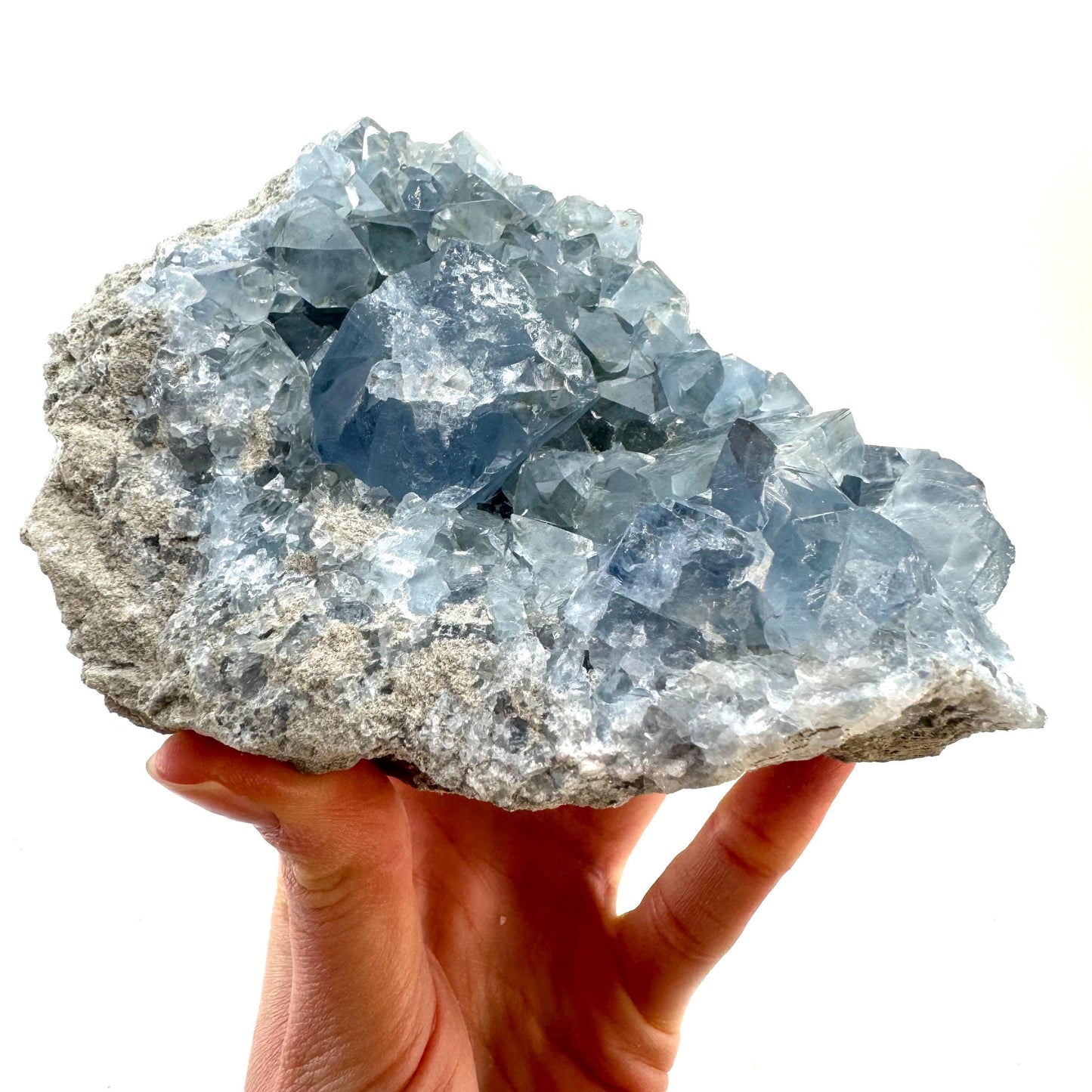 Celestite cluster, raw celestite, celestite geode, celestite crystal, natural celestite, crystal cluster