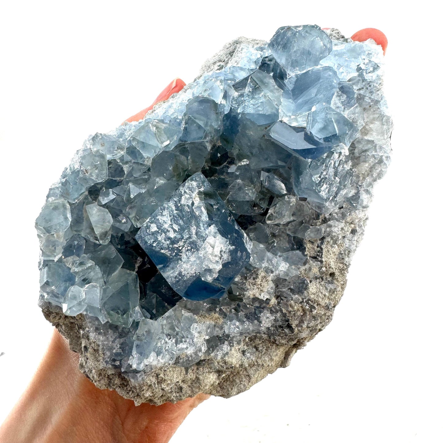 Celestite cluster, raw celestite, celestite geode, celestite crystal, natural celestite, crystal cluster