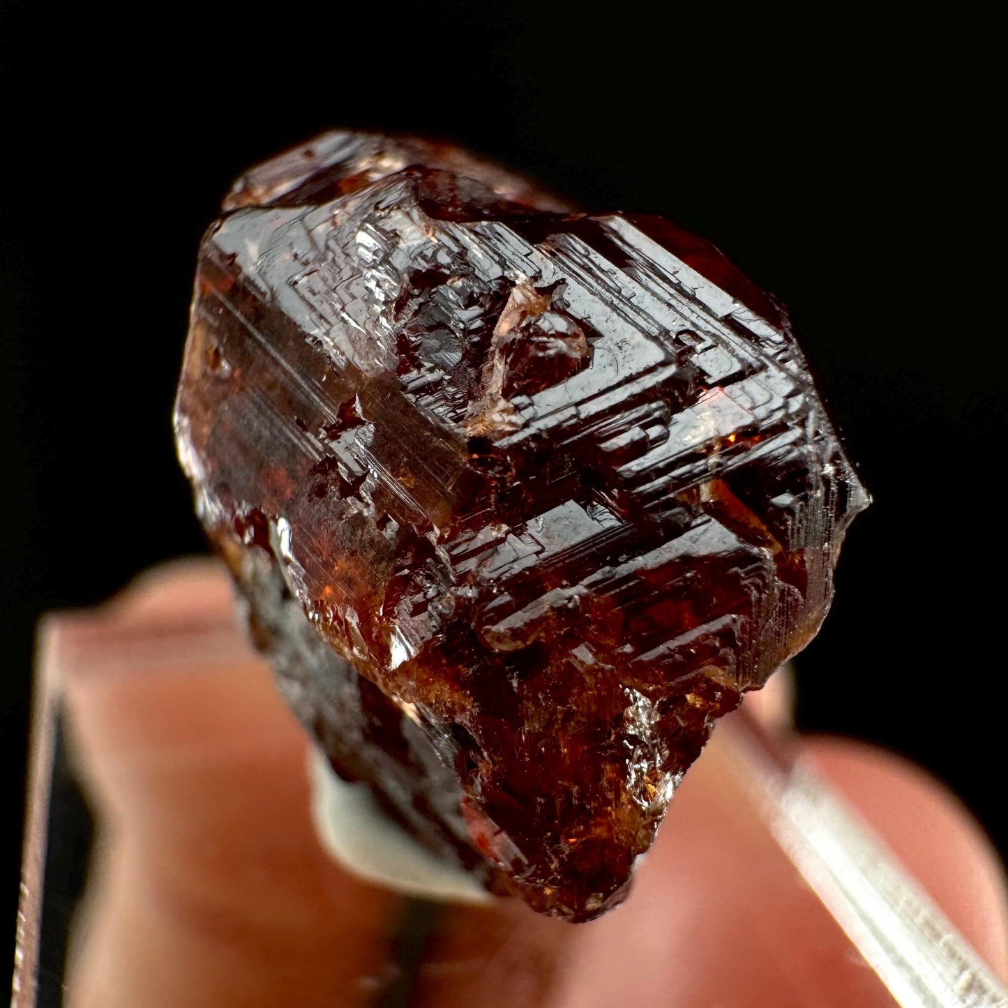 Etched Spessartine Garnet (Pakistan) | red garnet, raw crystals, rough red garnet, dark red garnet, garnet crystal
