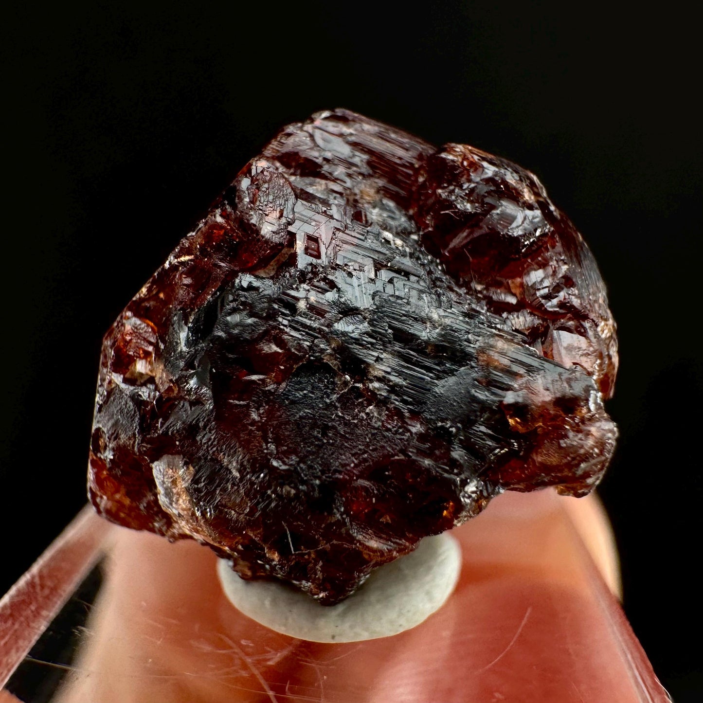 Etched Spessartine Garnet (Pakistan) | red garnet, raw crystals, rough red garnet, dark red garnet, garnet crystal