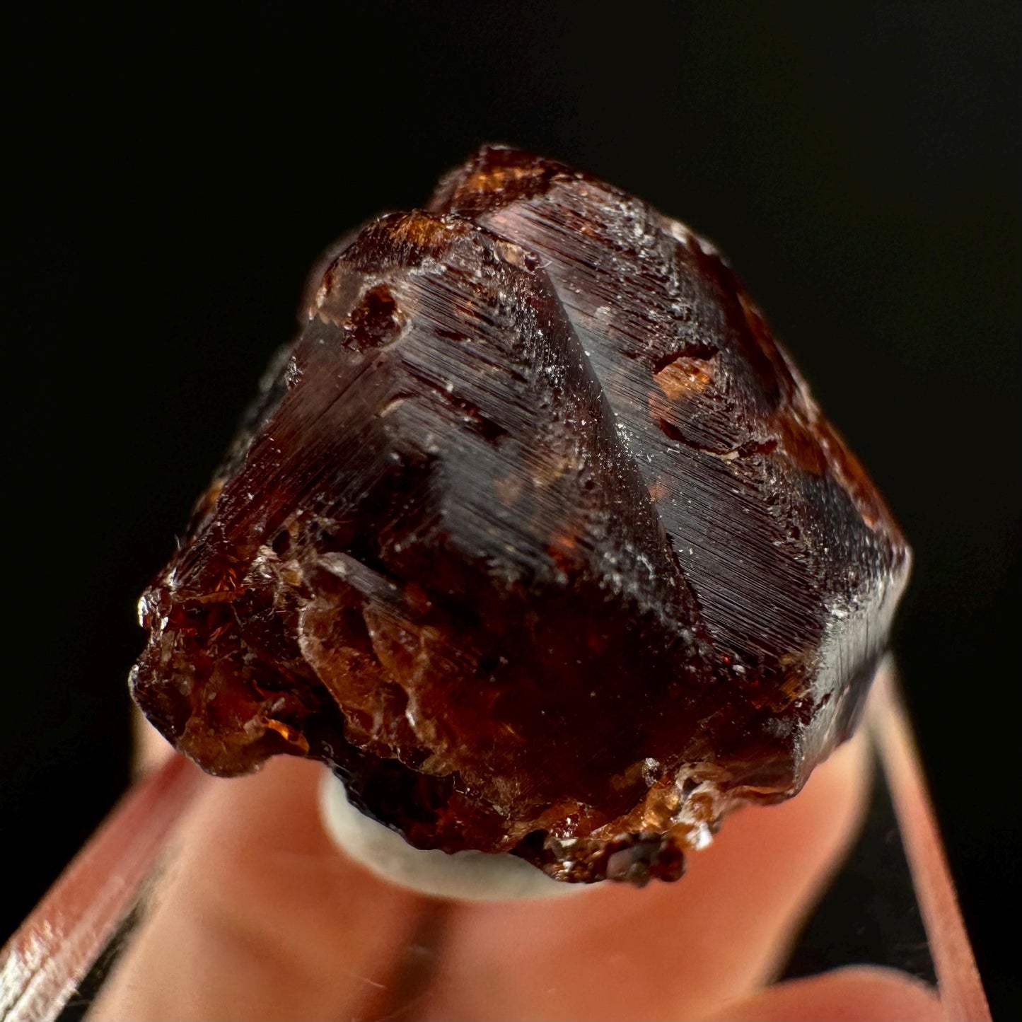 Etched Spessartine Garnet (Pakistan) | red garnet, raw crystals, rough red garnet, dark red garnet, garnet crystal