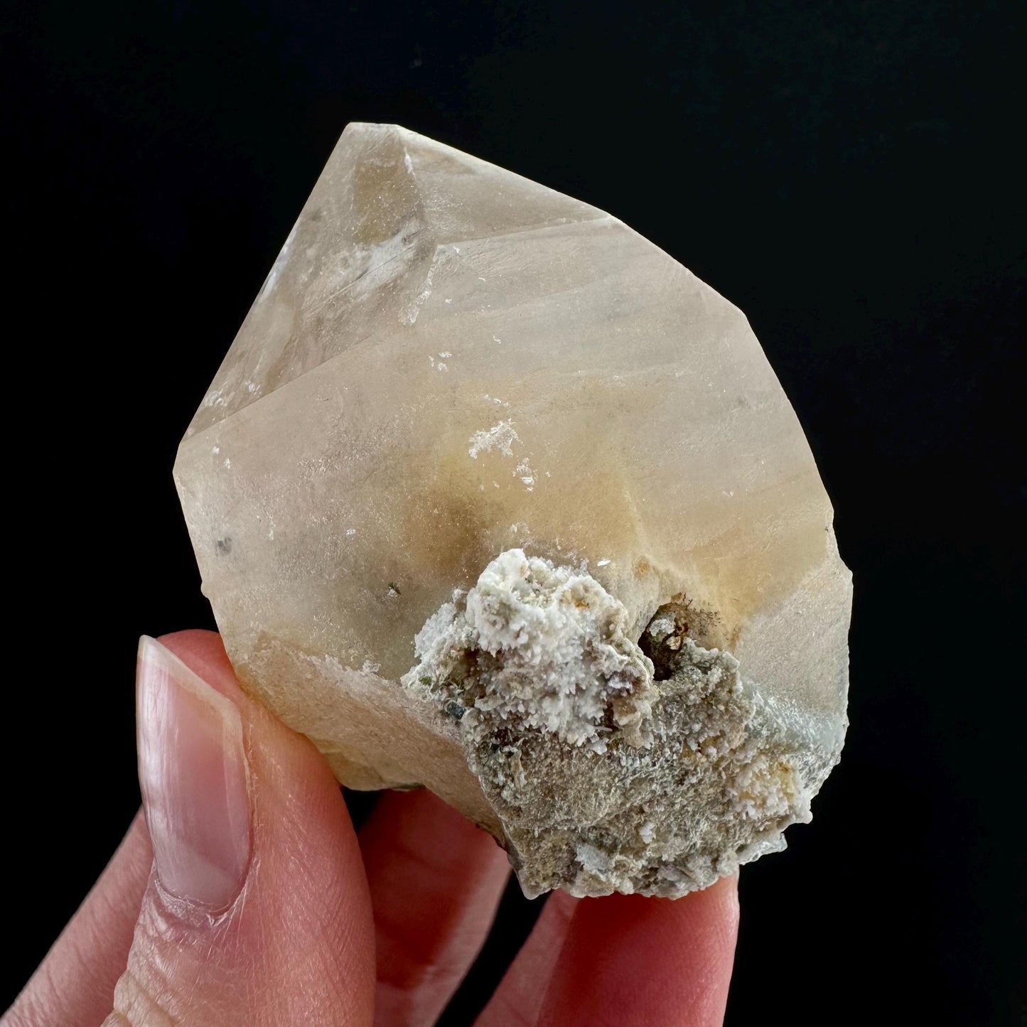 Yellow Bone Quartz & Epidote (Pakistan) | bone quartz, epidote quartz, green epidote, mango quartz