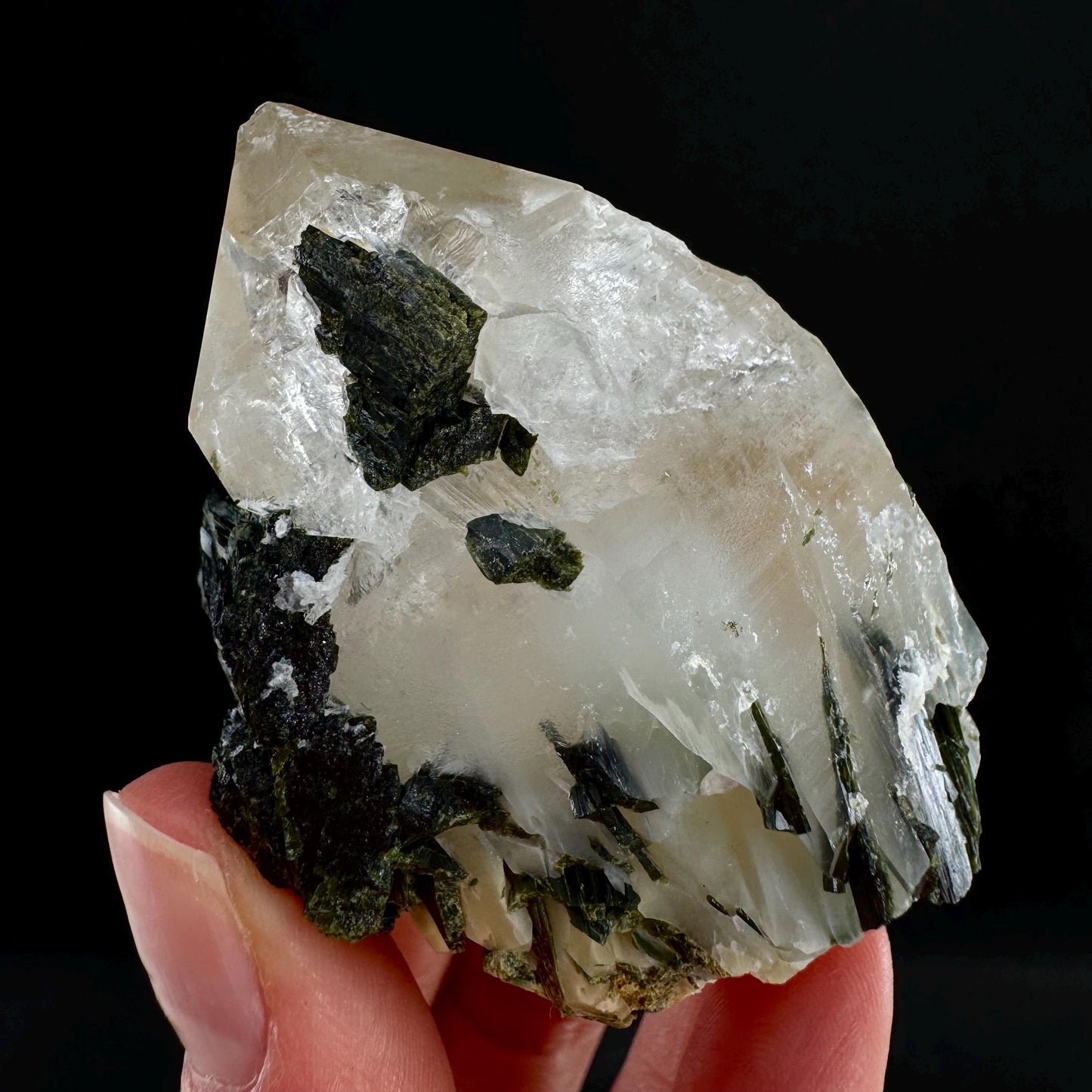 Yellow Bone Quartz & Epidote (Pakistan) | bone quartz, epidote quartz, green epidote, mango quartz