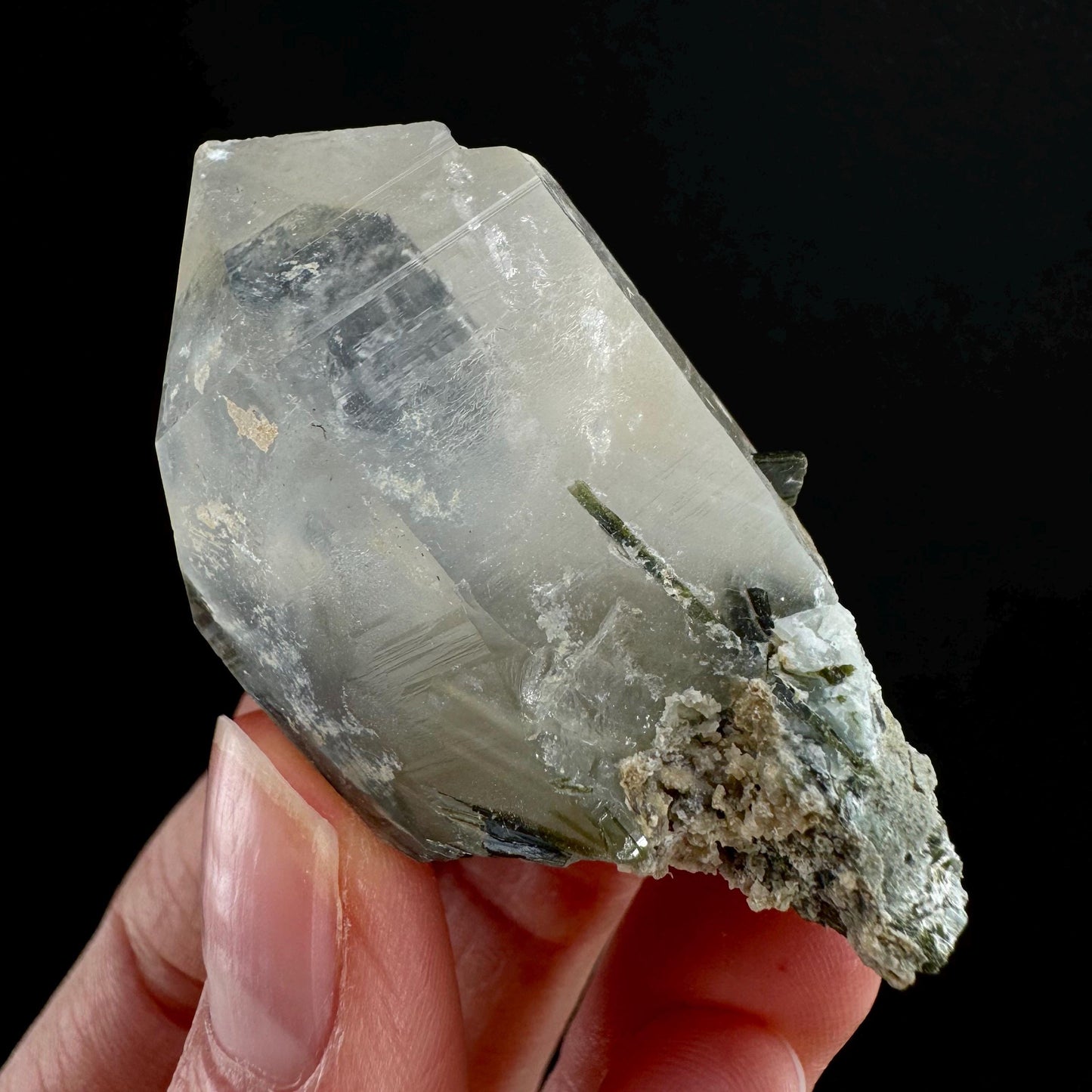 Yellow Bone Quartz & Epidote (Pakistan) | bone quartz, epidote quartz, green epidote, mango quartz