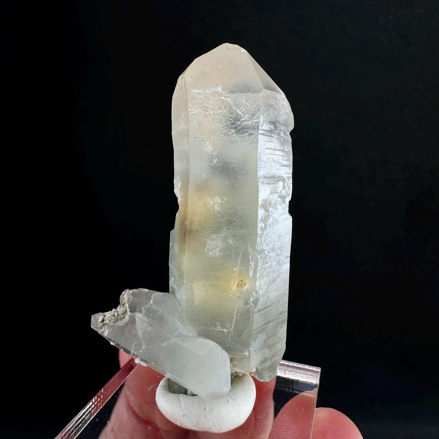 Yellow Bone Quartz & Epidote (Pakistan) | bone quartz, epidote quartz, green epidote, mango quartz