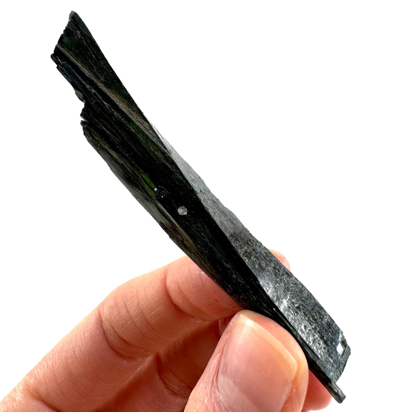 Vivianite Crystal (Brazil) | raw vivianite, natural vivianite, green vivianite, mineral specimen, crystals, vivianite blade