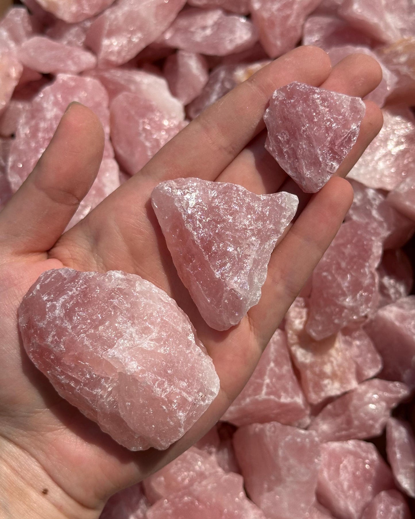 Raw Rose Quartz Chunk (South Africa) | rose quartz, raw crystal, rose quartz crystal, pink quartz