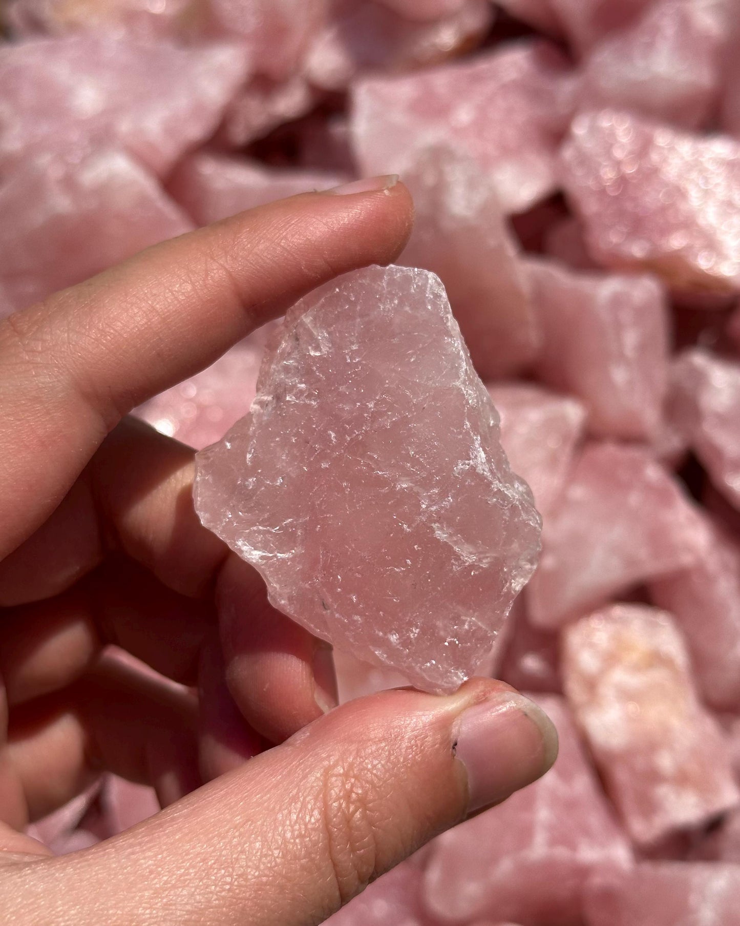 Raw Rose Quartz Chunk (South Africa) | rose quartz, raw crystal, rose quartz crystal, pink quartz