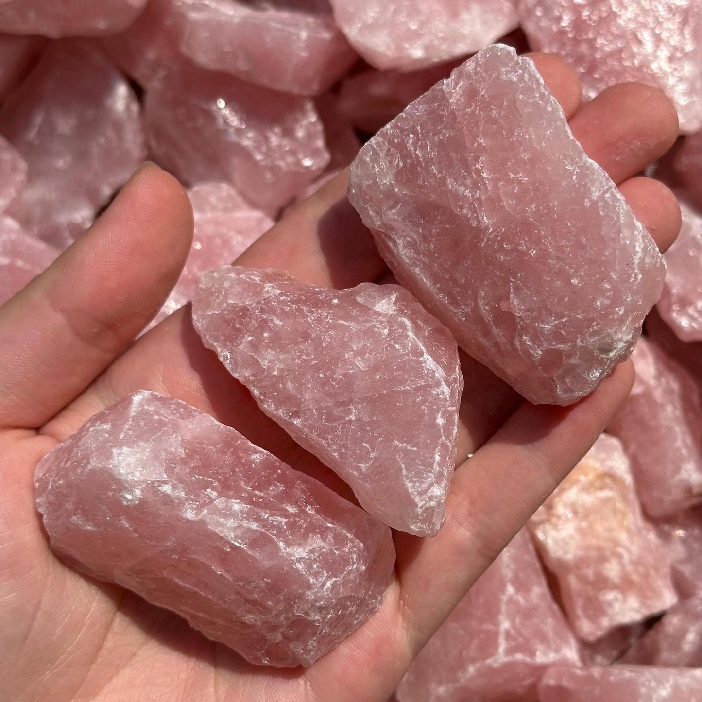 Raw Rose Quartz Chunk (South Africa) | rose quartz, raw crystal, rose quartz crystal, pink quartz