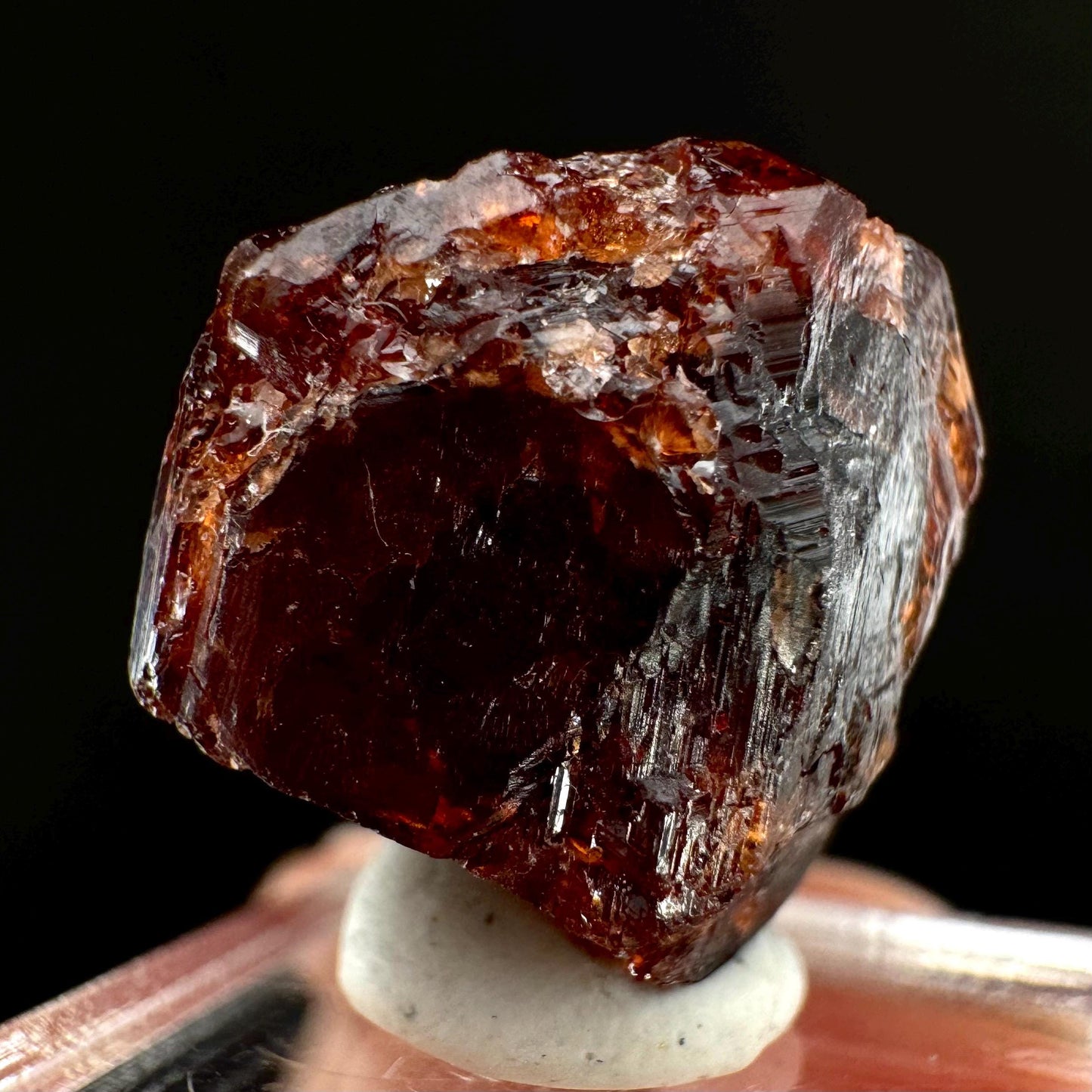 Etched Spessartine Garnet (Pakistan) | red garnet, raw crystals, rough red garnet, dark red garnet, garnet crystal