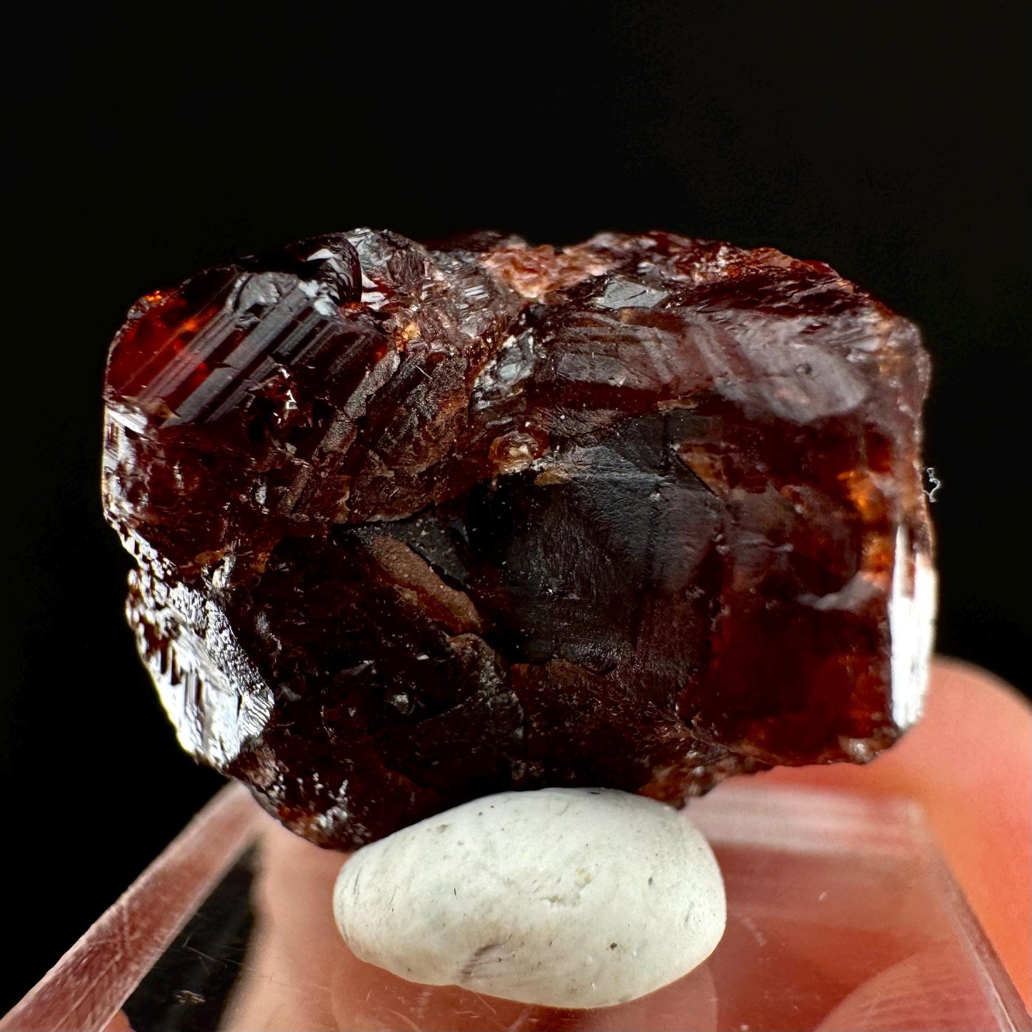 Etched Spessartine Garnet (Pakistan) | red garnet, raw crystals, rough red garnet, dark red garnet, garnet crystal