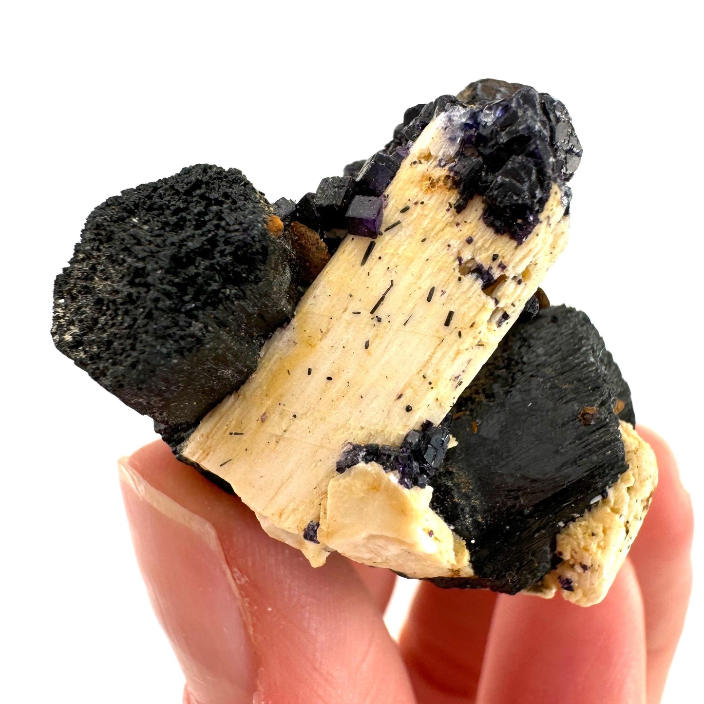 Black tourmaline cluster (Namibia), high grade black tourmaline, tourmaline crystal, black schorl