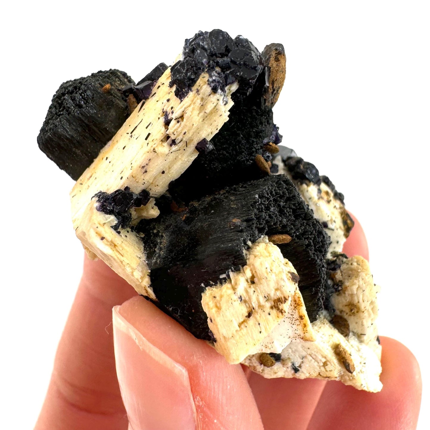 Black tourmaline cluster (Namibia), high grade black tourmaline, tourmaline crystal, black schorl