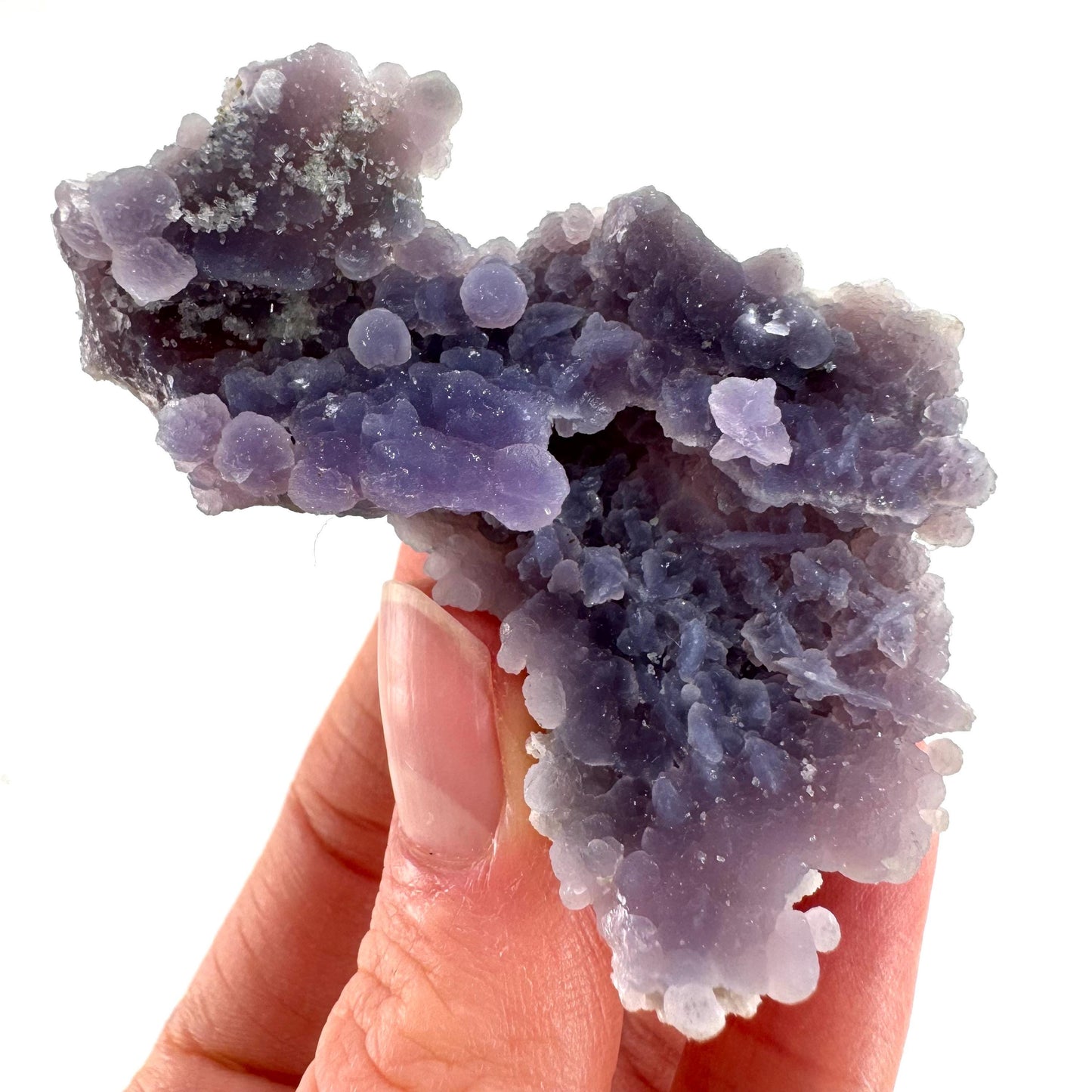 Grape Amethyst (Indonesia) | Grape Agate, purple grape agate, grape agate cluster, mineral specimen, crystals, gemstone