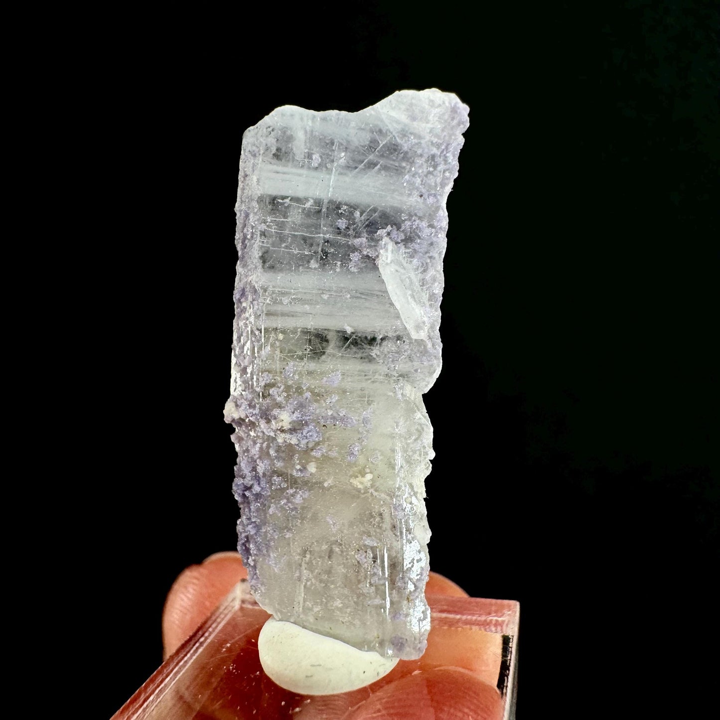 Purple Fluorite on Barite (Colorado, USA) | barite specimen, baryte crystal