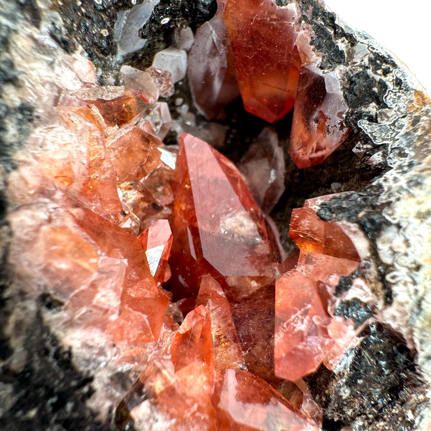 Rhodochrosite on Matrix (Peru) | rhodochrosite crystal, rare crystals, mineral specimen, rare minerals, natural rhodochrosite