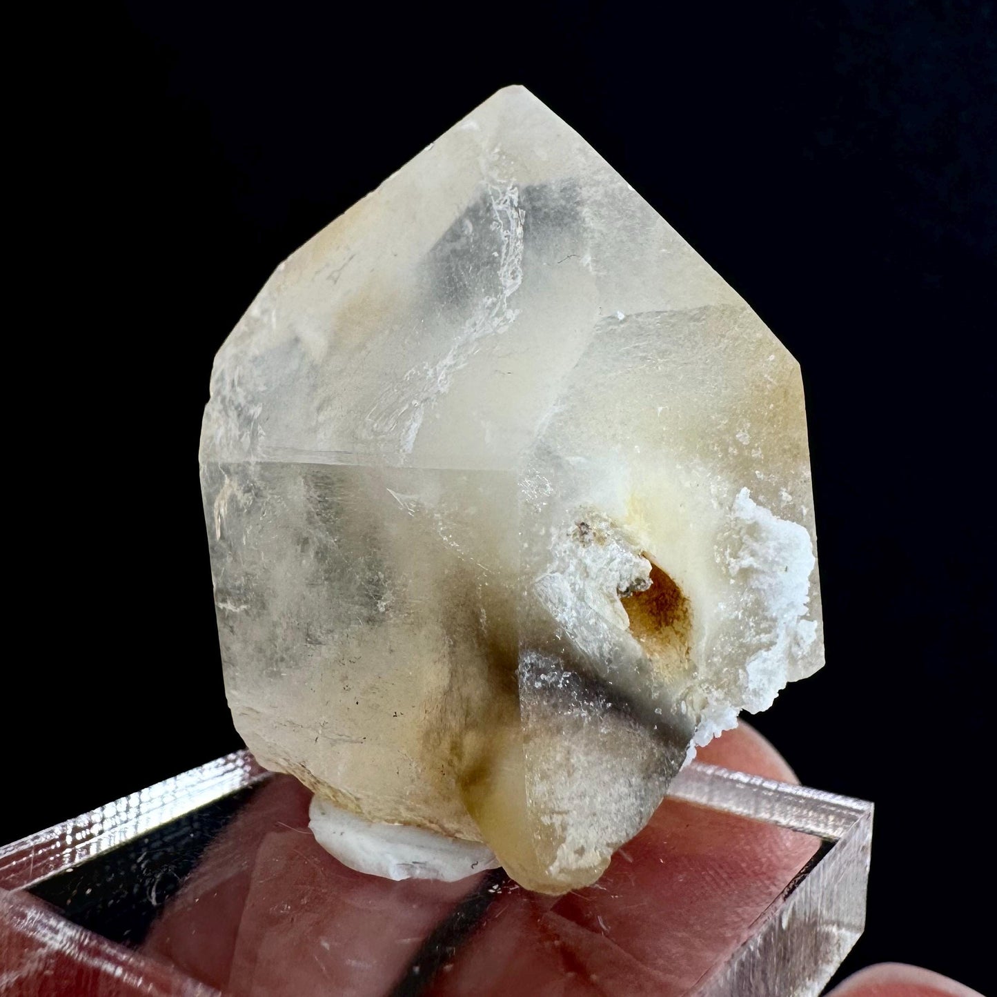 Yellow Bone Quartz Point (Pakistan) | bone quartz, epidote quartz, mango quartz