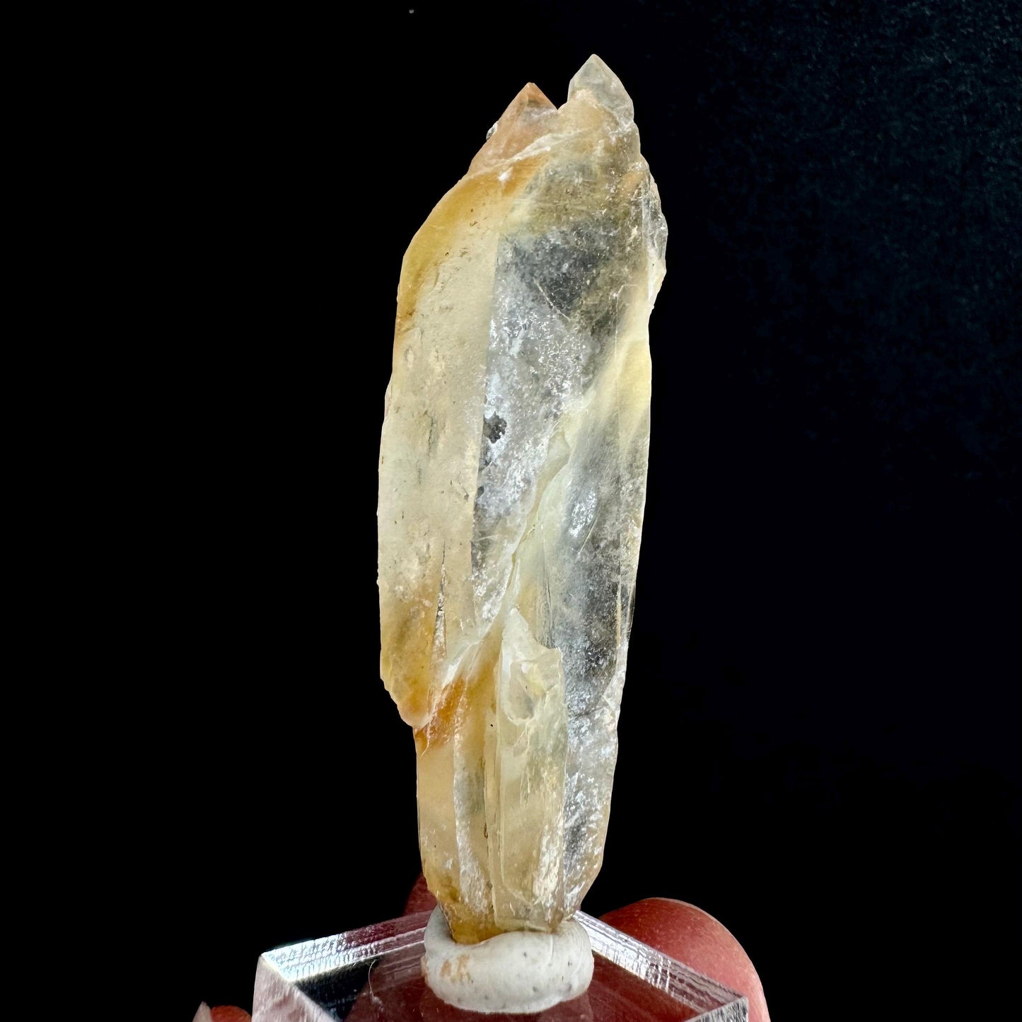 Yellow Bone Quartz Point (Pakistan) | bone quartz, epidote quartz, mango quartz