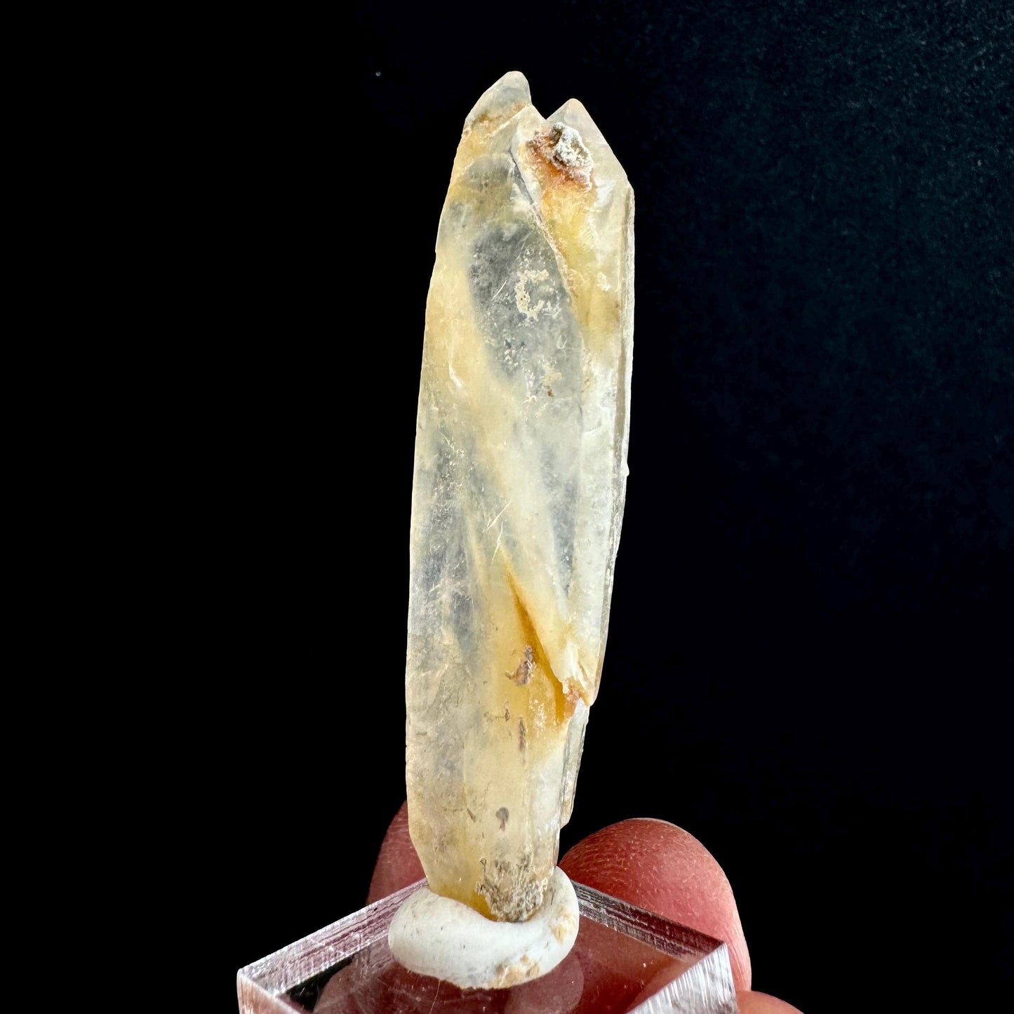 Yellow Bone Quartz Point (Pakistan) | bone quartz, epidote quartz, mango quartz