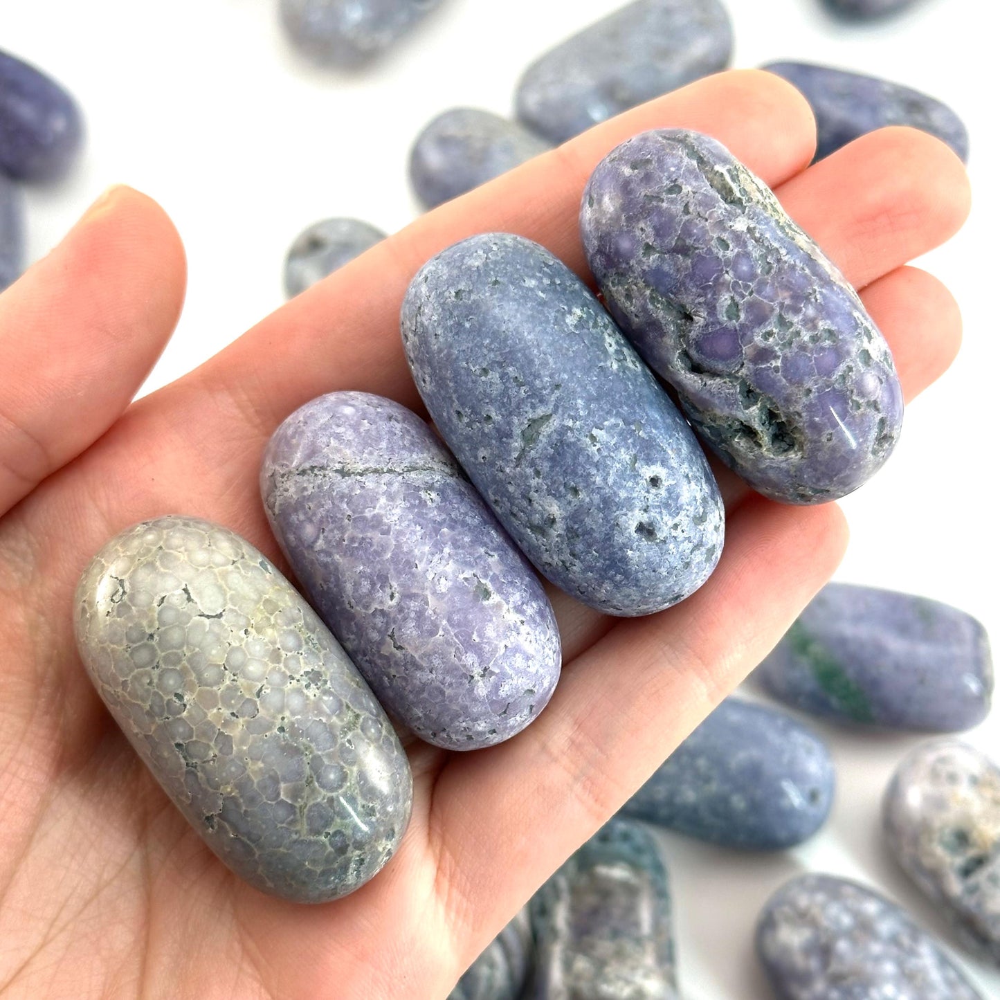 ONE Polished Grape Agate, tumbled grape agate, grape agate tumble