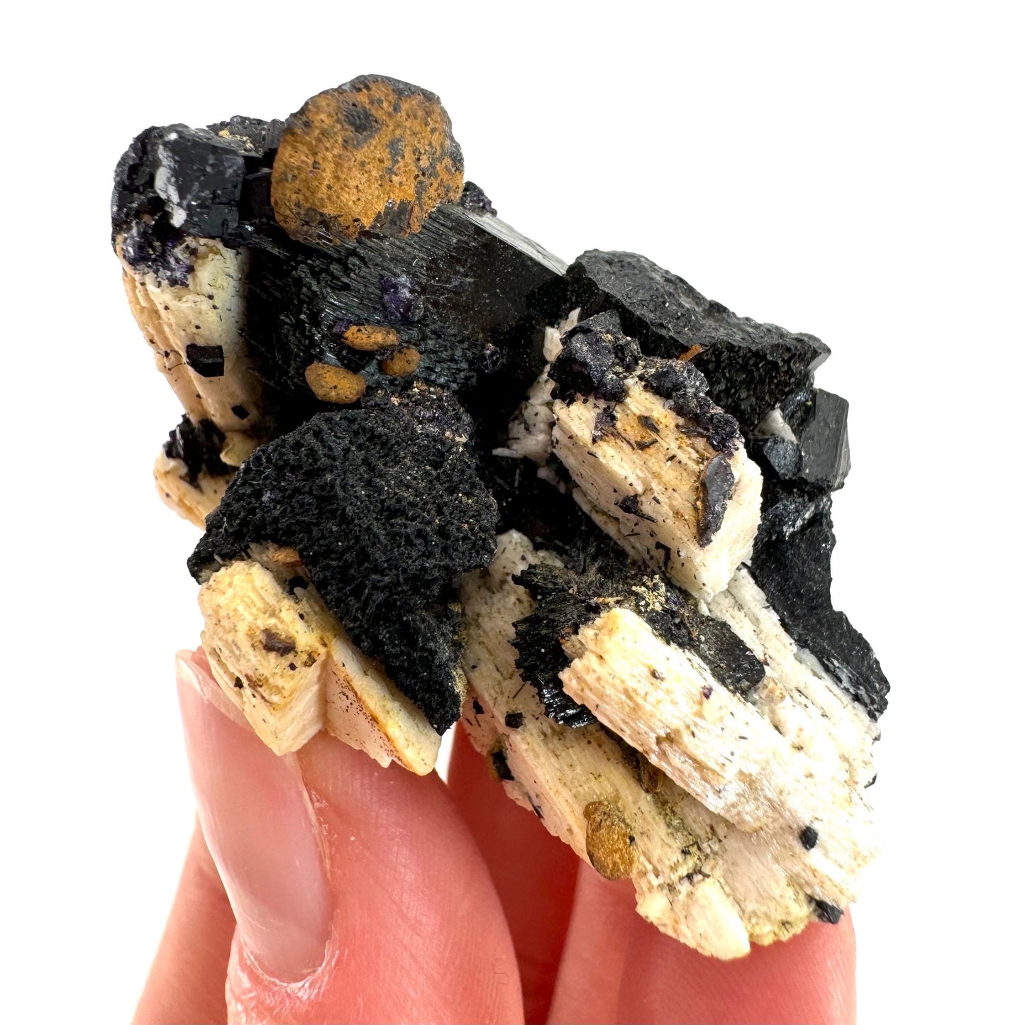 Black tourmaline cluster (Namibia), high grade black tourmaline, tourmaline crystal, black schorl