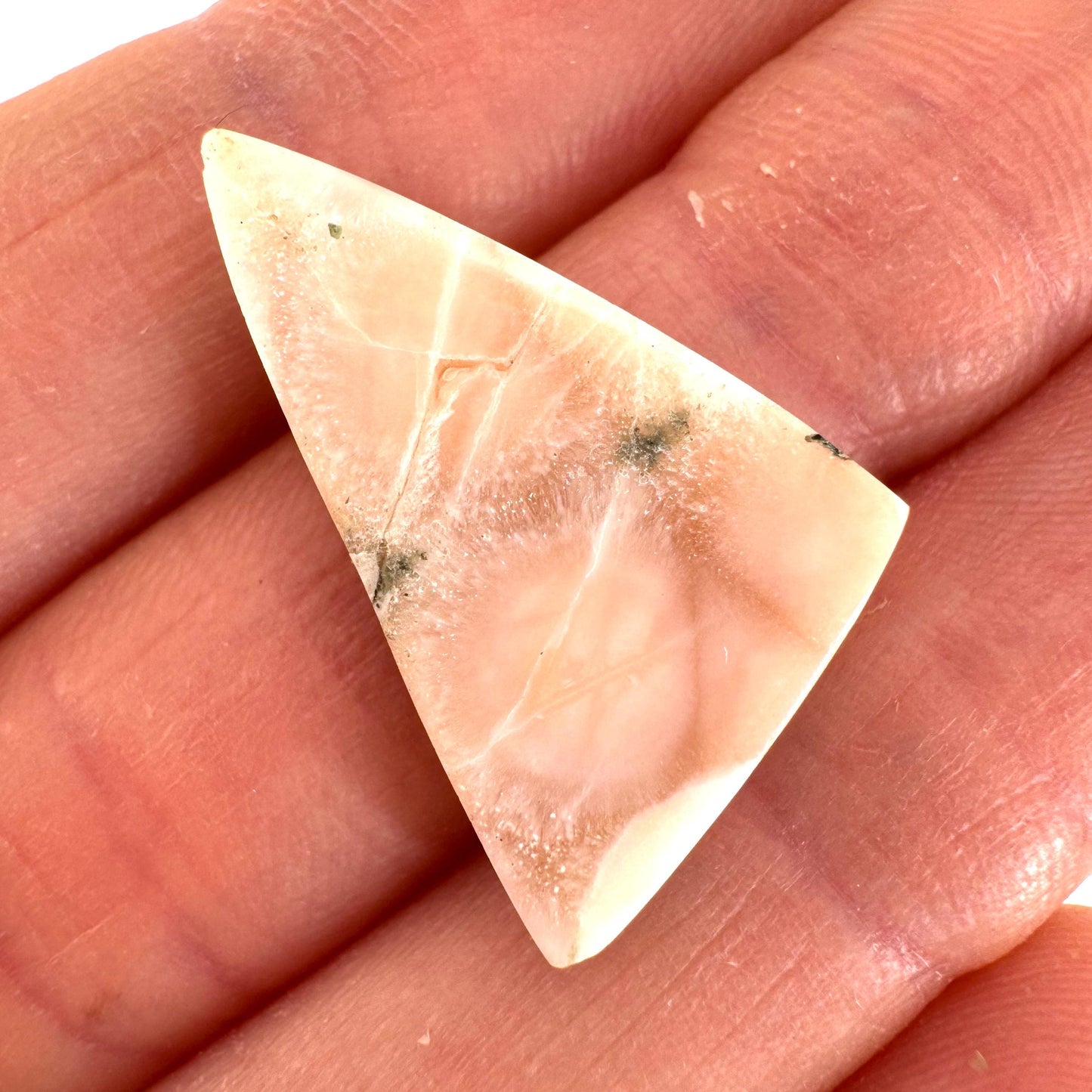 Pink Natrolite Cabochon, pink larimar cabochon, gemstone cabochon, natrolite cab, polished natrolite
