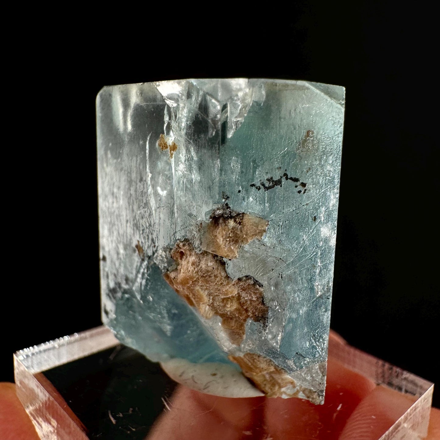 Beryl var. Aquamarine (Namibia) | terminated aquamarine, raw aquamarine, natural aquamarine crystal, aquamarine specimen
