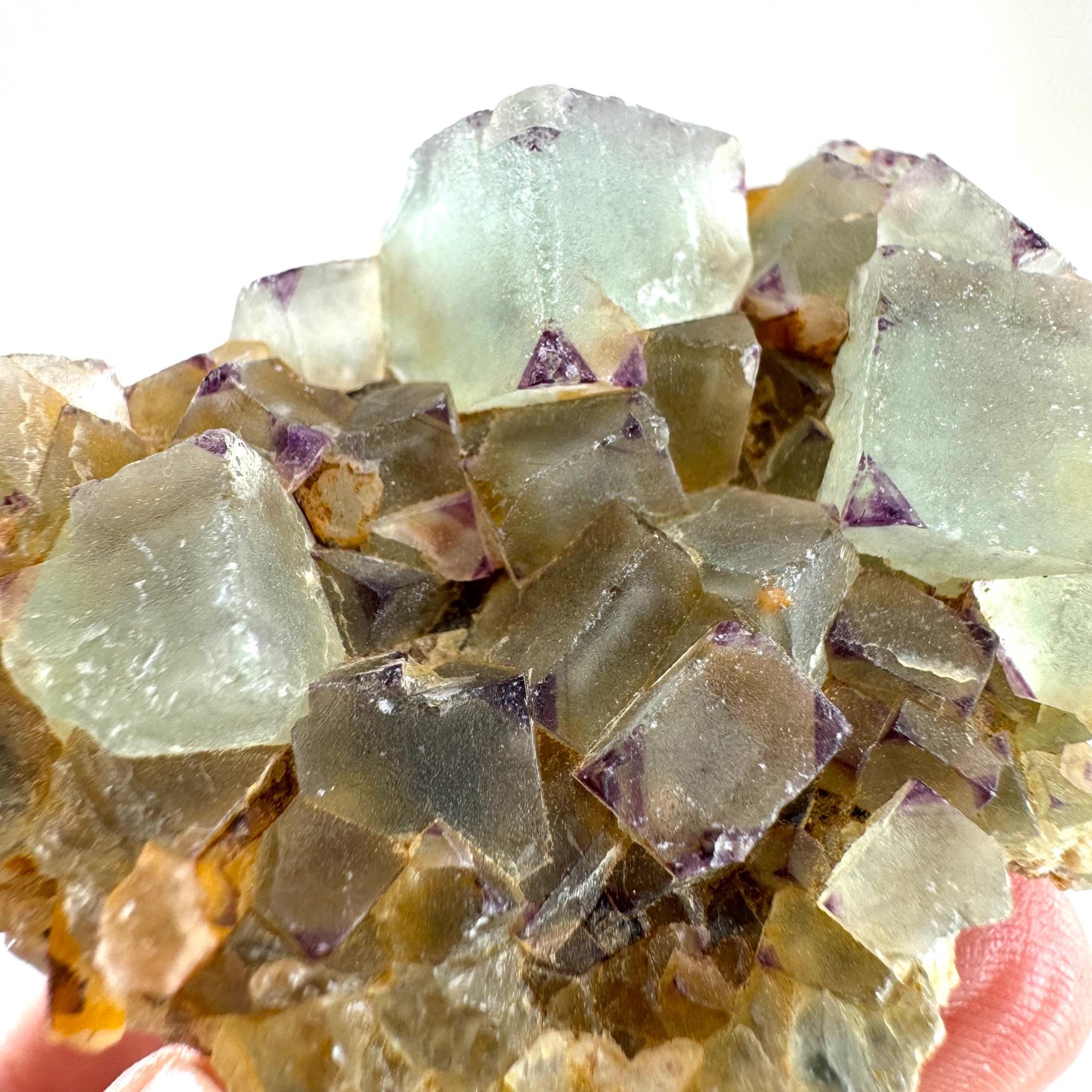 Fluorite (Erongo, Namibia) | fluorite cluster, green fluorite, fluorite, mineral specimen
