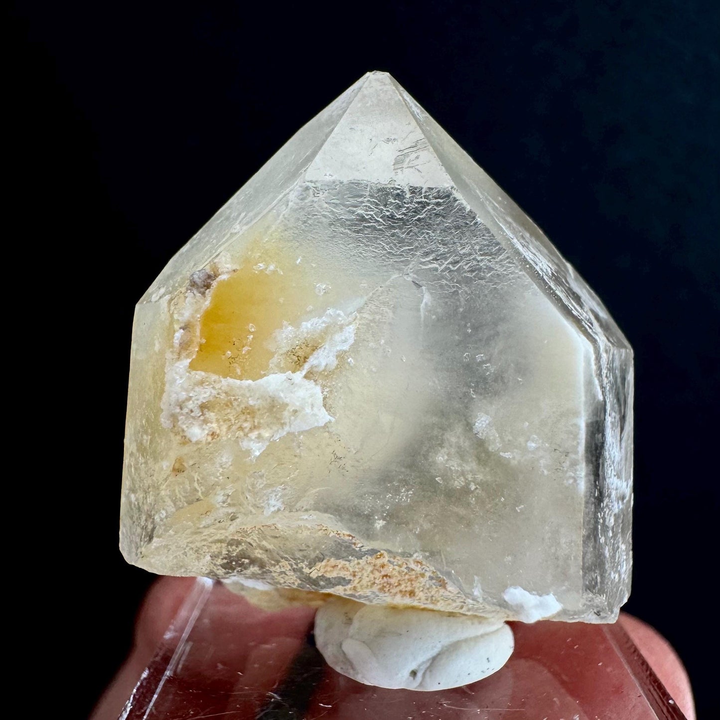 Yellow Bone Quartz Point (Pakistan) | bone quartz, epidote quartz, mango quartz