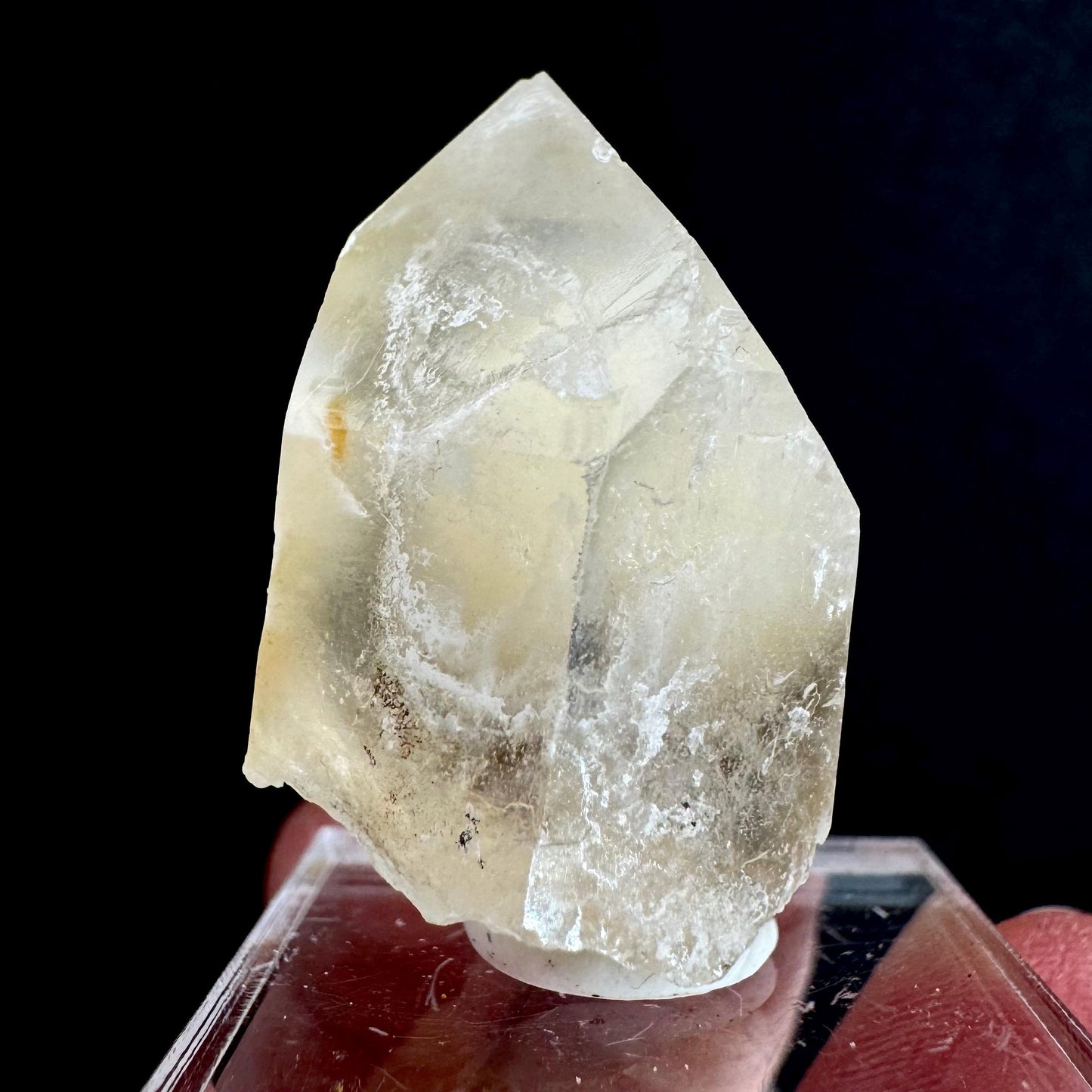 Yellow Bone Quartz Point (Pakistan) | bone quartz, epidote quartz, mango quartz
