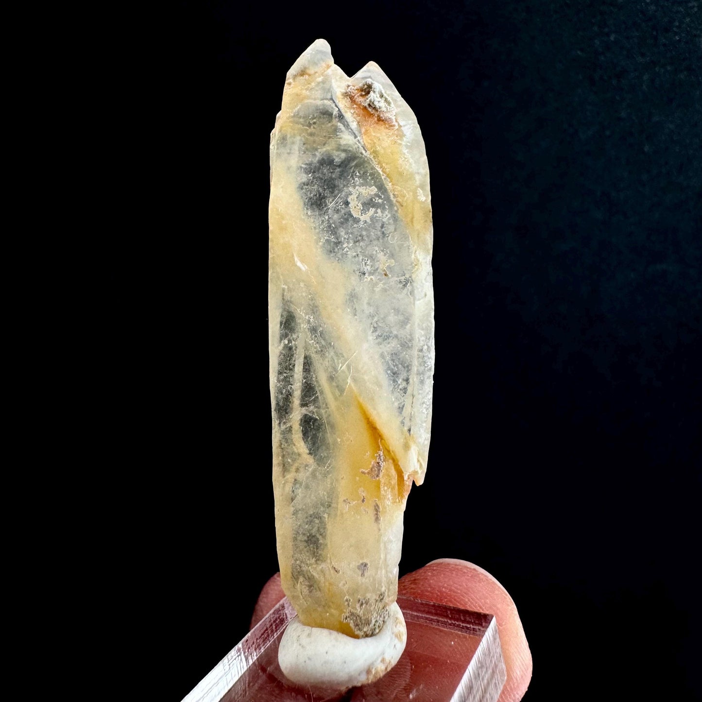 Yellow Bone Quartz Point (Pakistan) | bone quartz, epidote quartz, mango quartz
