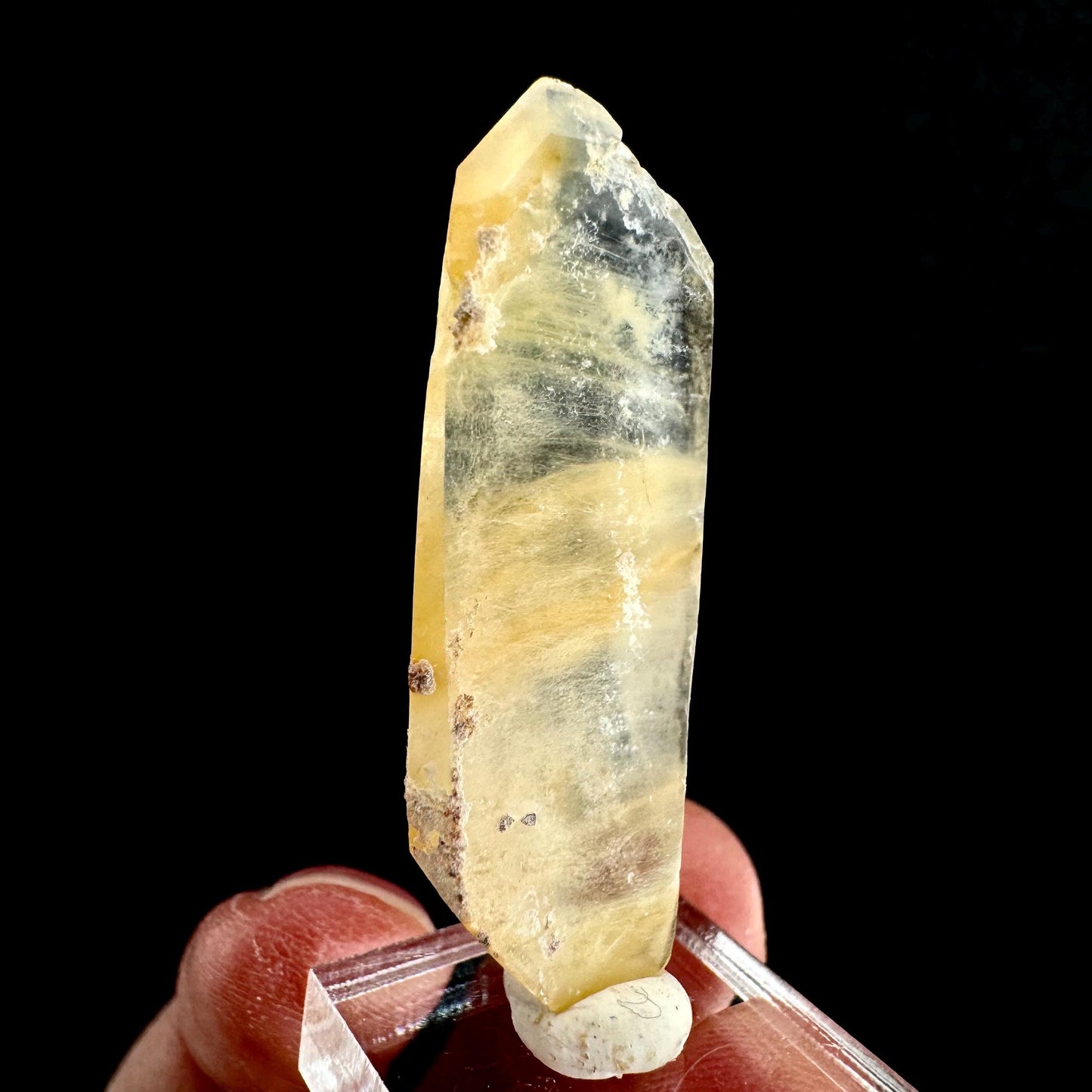 Yellow Bone Quartz Point (Pakistan) | bone quartz, epidote quartz, mango quartz