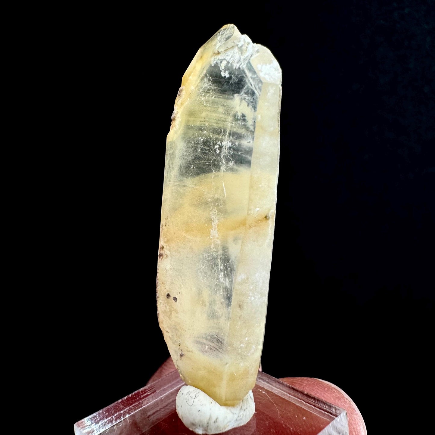 Yellow Bone Quartz Point (Pakistan) | bone quartz, epidote quartz, mango quartz