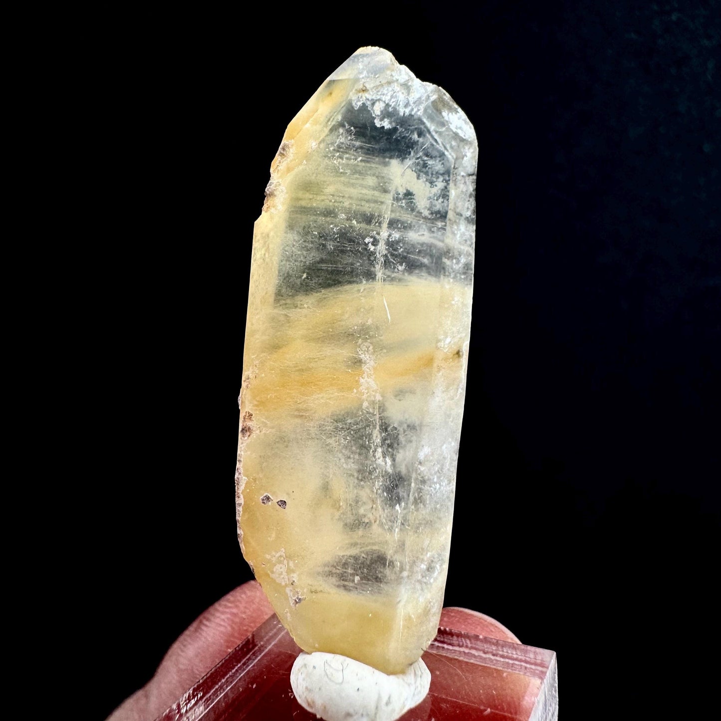 Yellow Bone Quartz Point (Pakistan) | bone quartz, epidote quartz, mango quartz