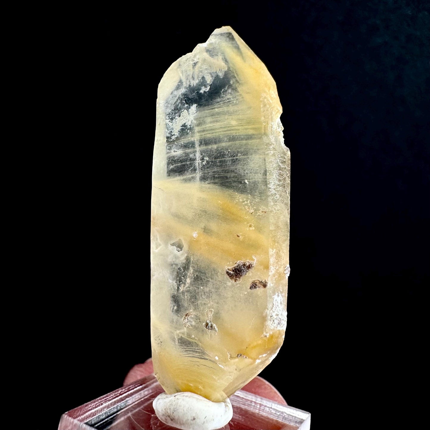 Yellow Bone Quartz Point (Pakistan) | bone quartz, epidote quartz, mango quartz