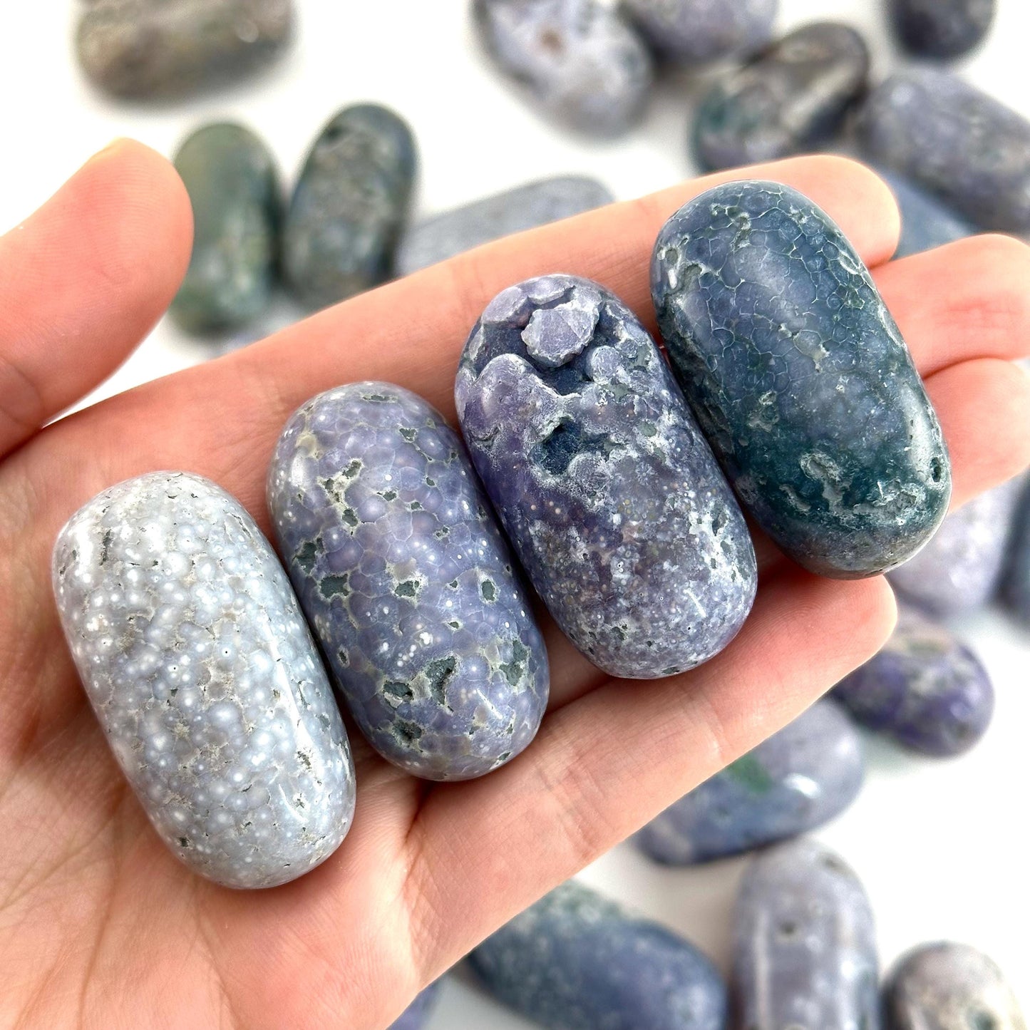ONE Polished Grape Agate, tumbled grape agate, grape agate tumble
