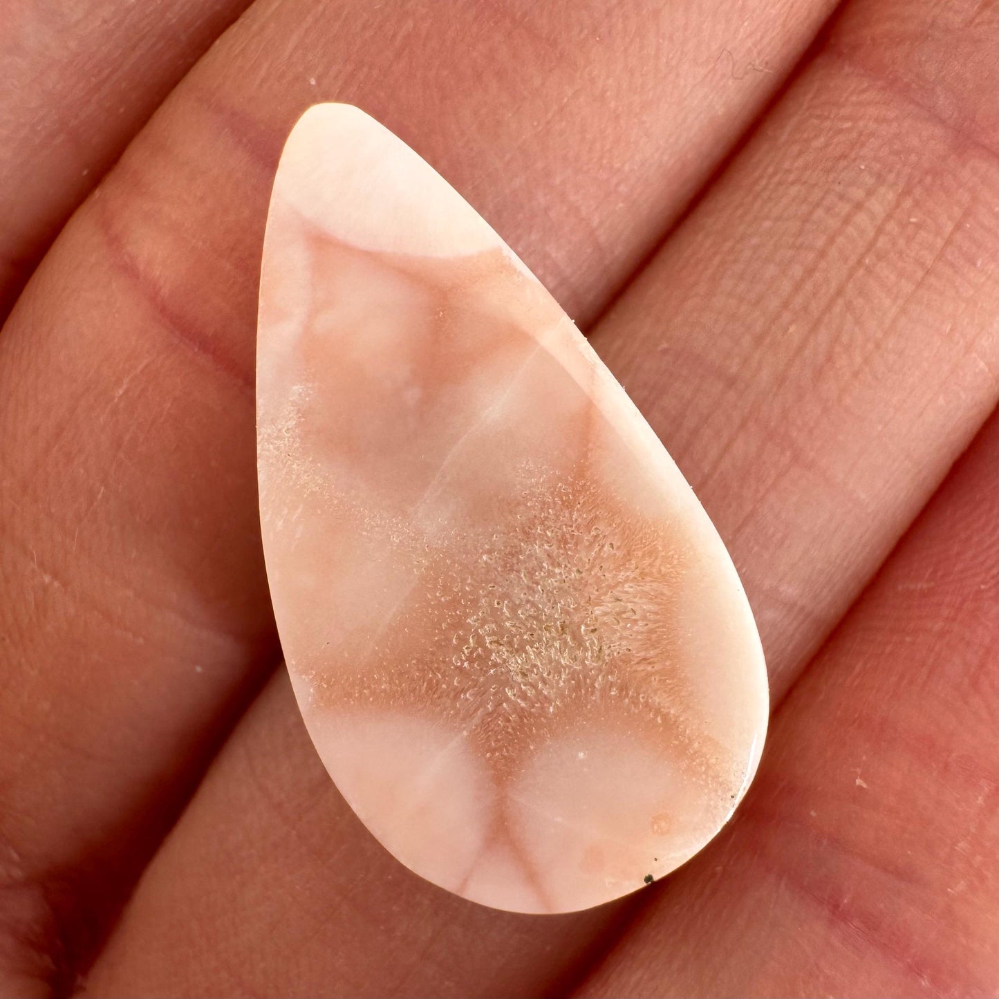 Pink Natrolite Cabochon, pink larimar cabochon, gemstone cabochon, natrolite cab, polished natrolite