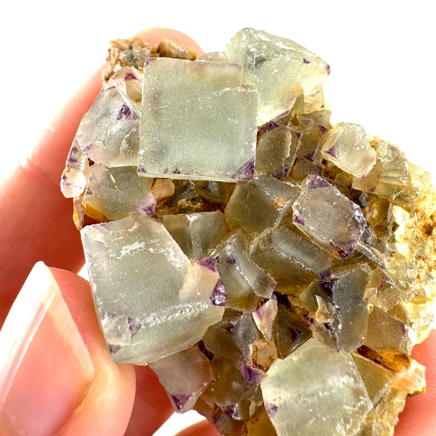 Fluorite (Erongo, Namibia) | fluorite cluster, green fluorite, fluorite, mineral specimen