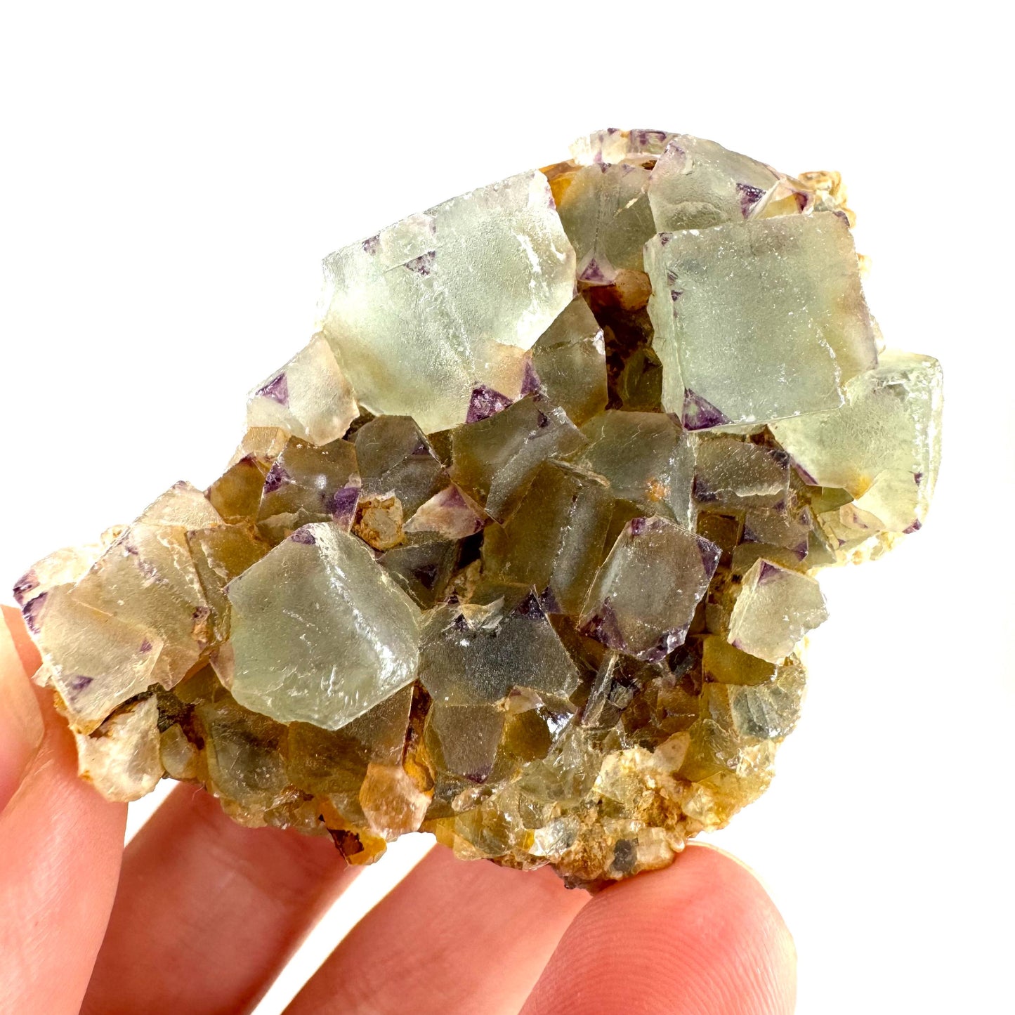 Fluorite (Erongo, Namibia) | fluorite cluster, green fluorite, fluorite, mineral specimen