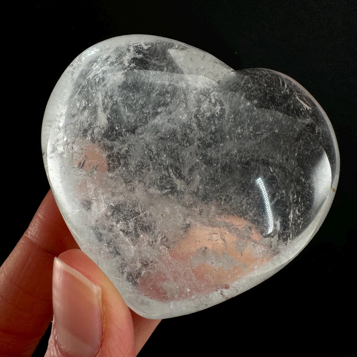 Clear Quartz Heart, crystal heart, quartz heart, heart shaped crystal