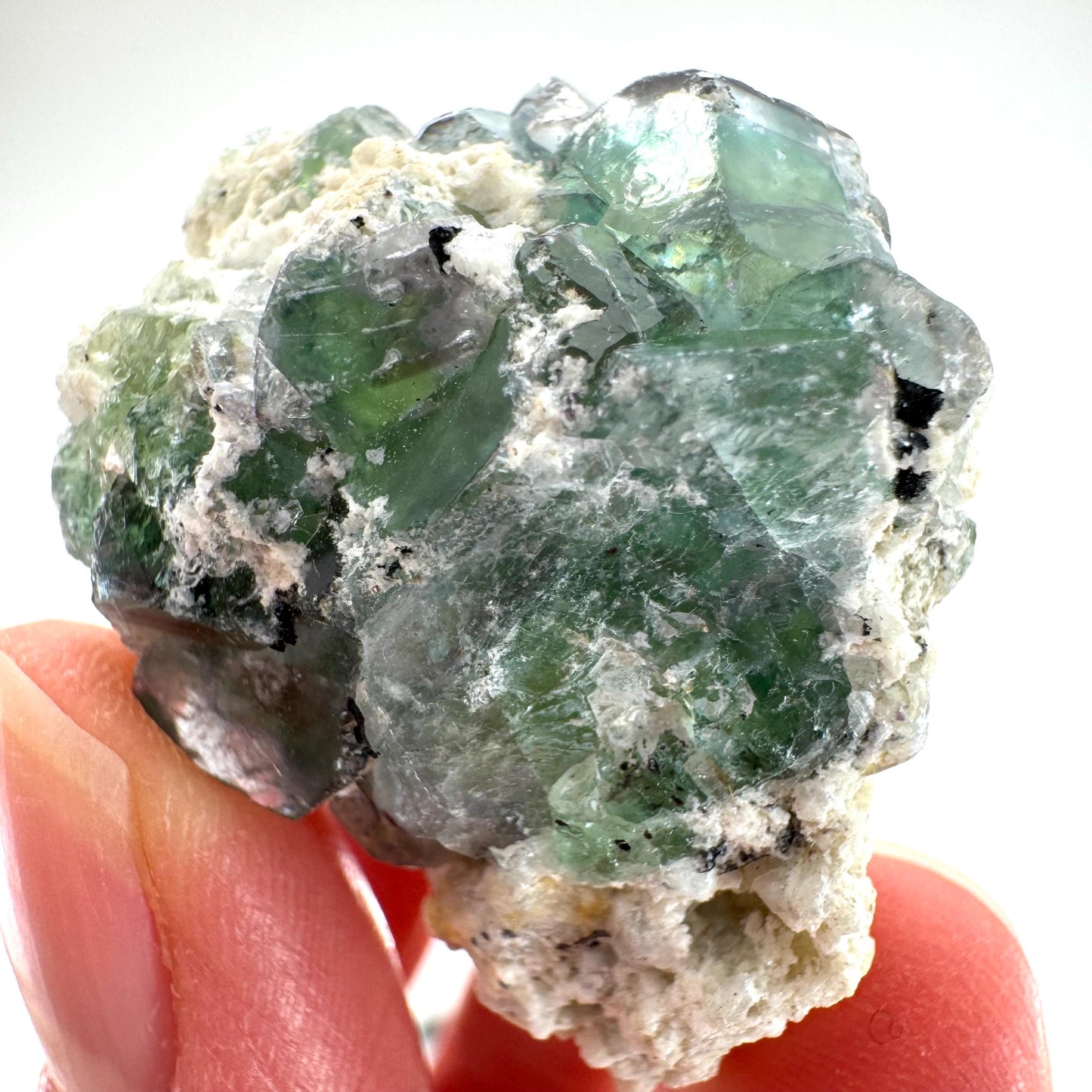 Fluorite (Erongo, Namibia) | fluorite cluster, green fluorite, fluorite, mineral specimen