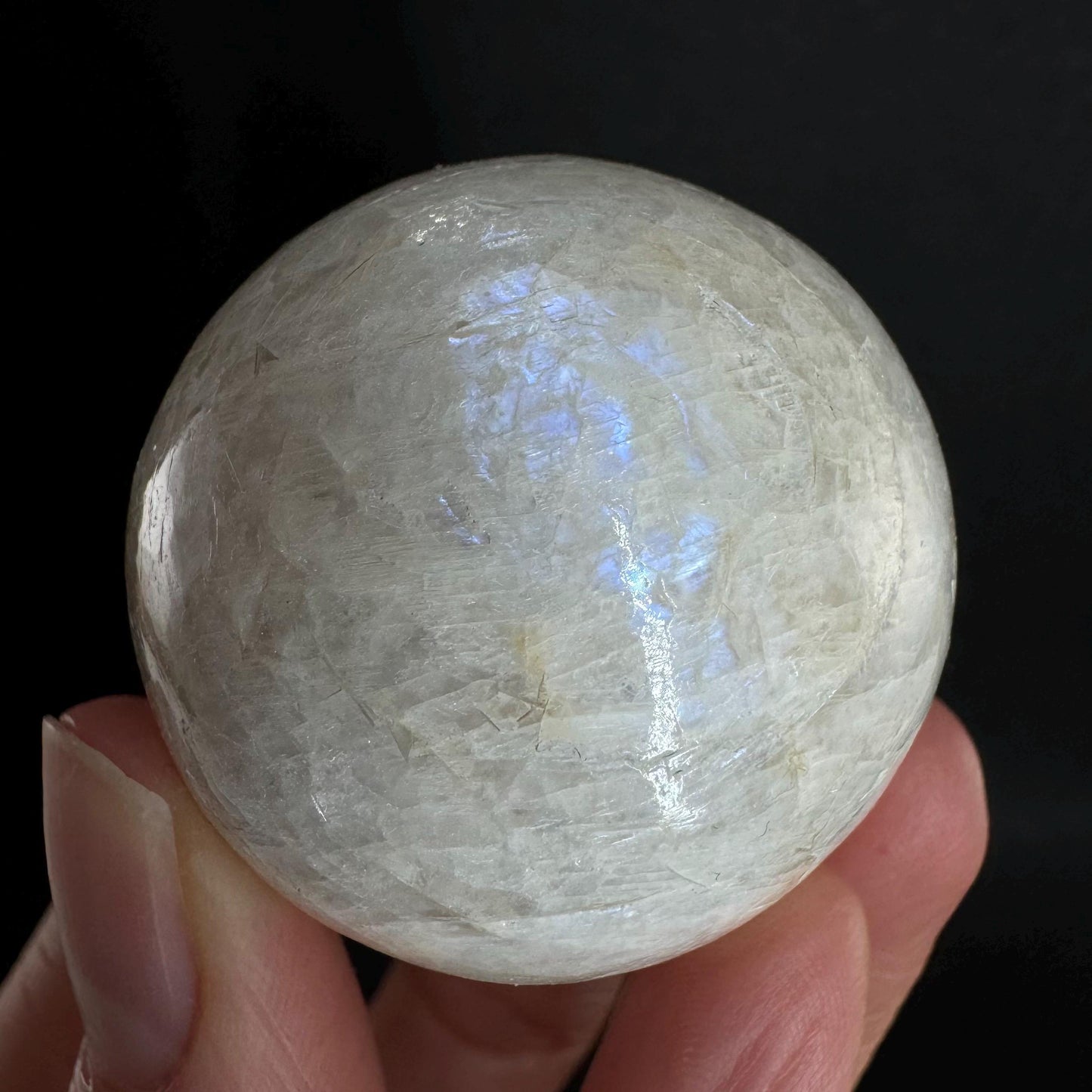 Moonstone Sphere, rainbow moonstone, crystal ball, crystal sphere, blue moonstone, feldspar