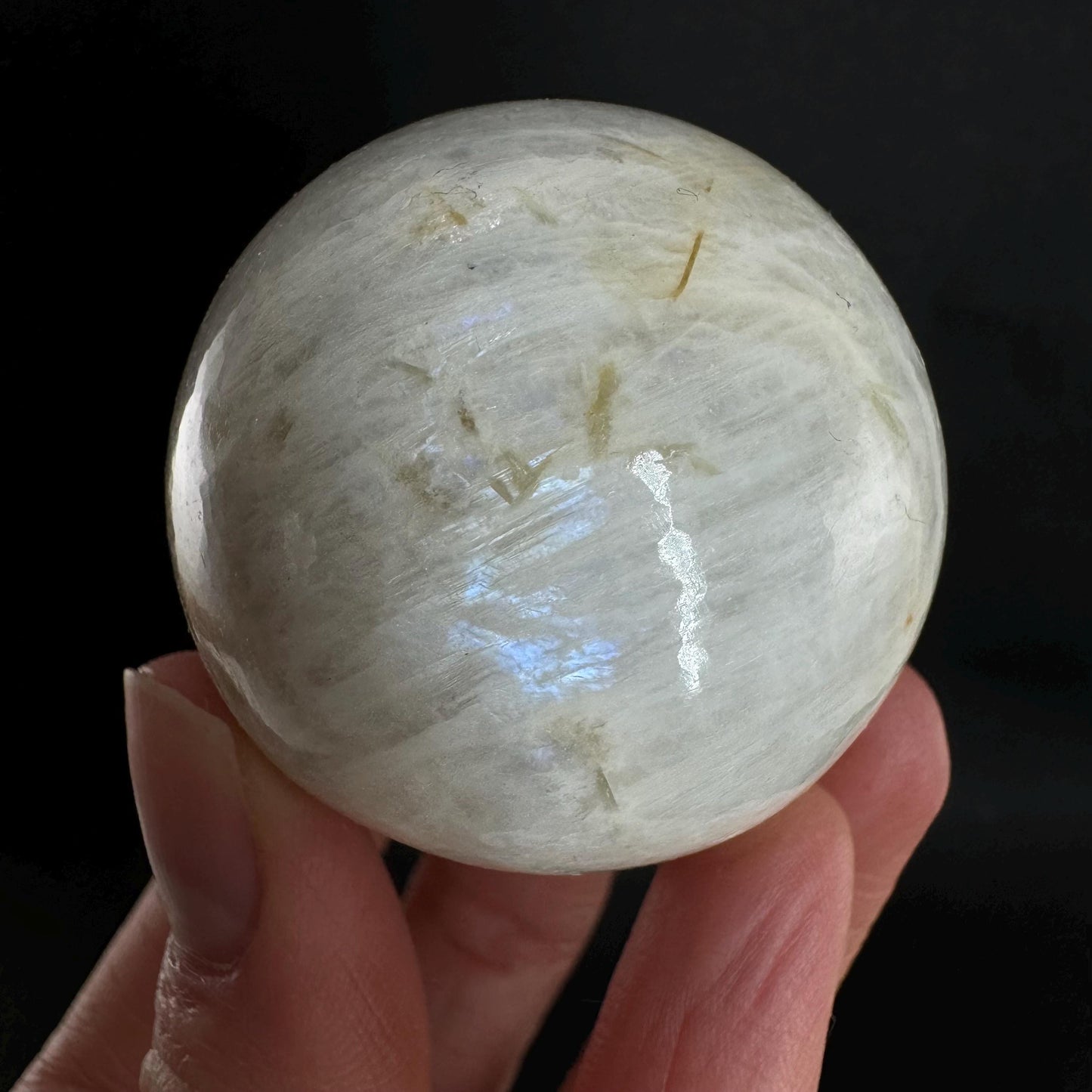 Moonstone Sphere, rainbow moonstone, crystal ball, crystal sphere, blue moonstone, feldspar