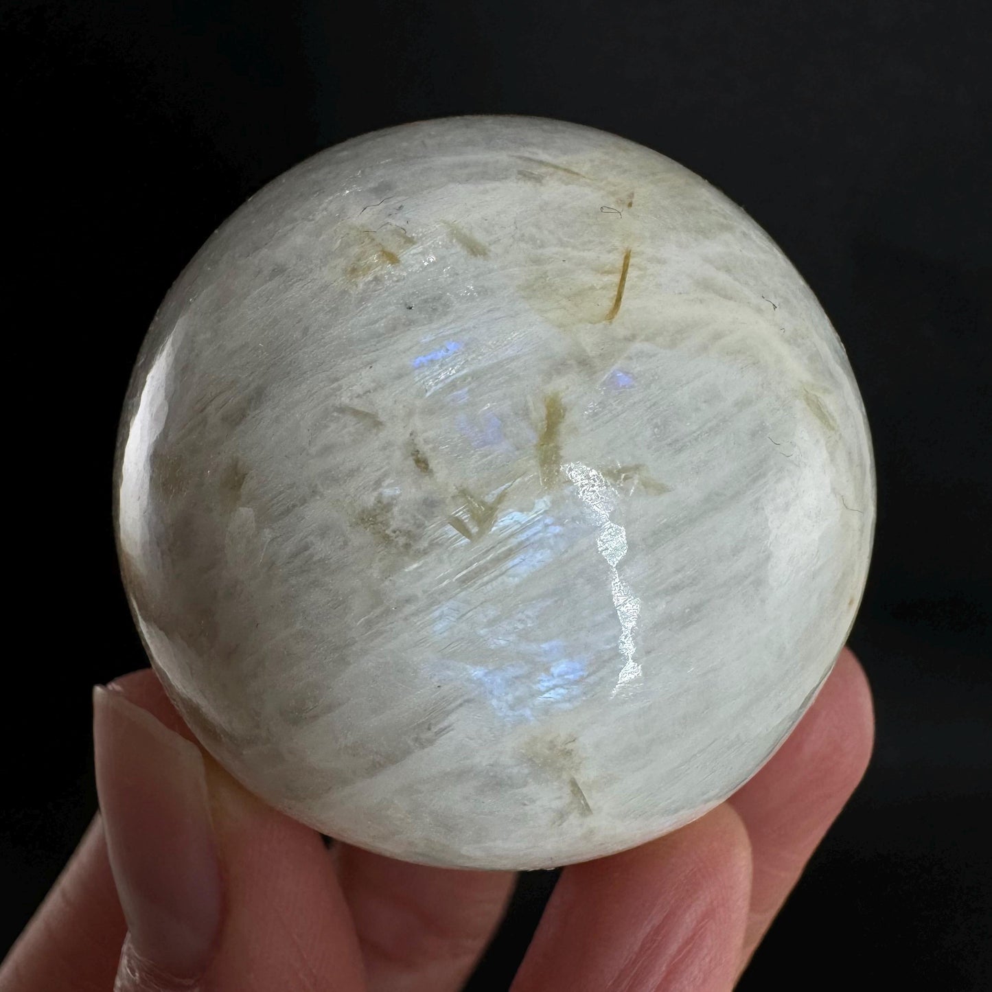 Moonstone Sphere, rainbow moonstone, crystal ball, crystal sphere, blue moonstone, feldspar