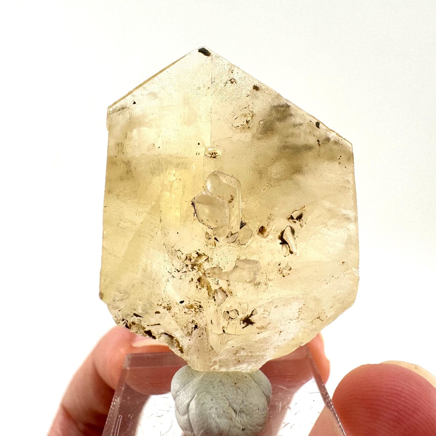 Fluorescent & Phosphorescent Golden Selenite (Canada) | selenite rosette, selenite crystal, UV reactive crystal, crystals