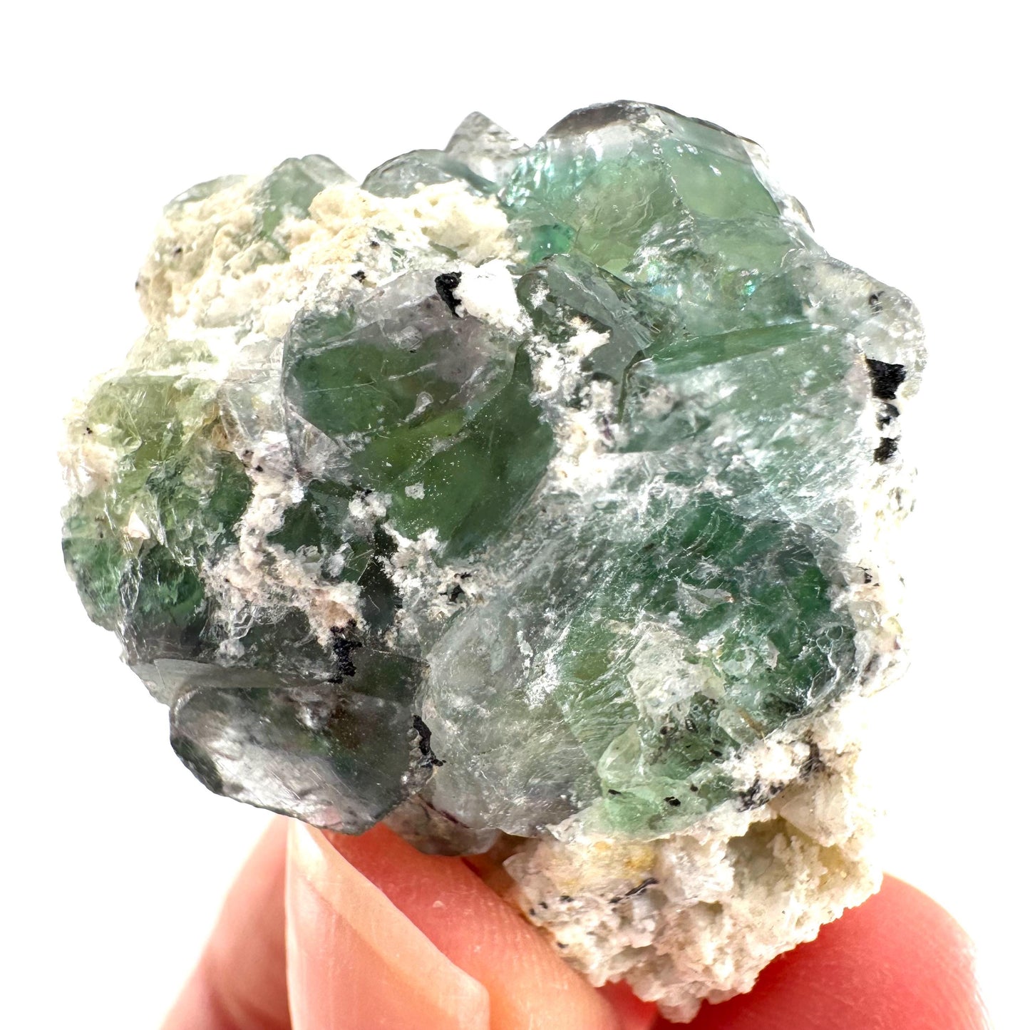 Fluorite (Erongo, Namibia) | fluorite cluster, green fluorite, fluorite, mineral specimen