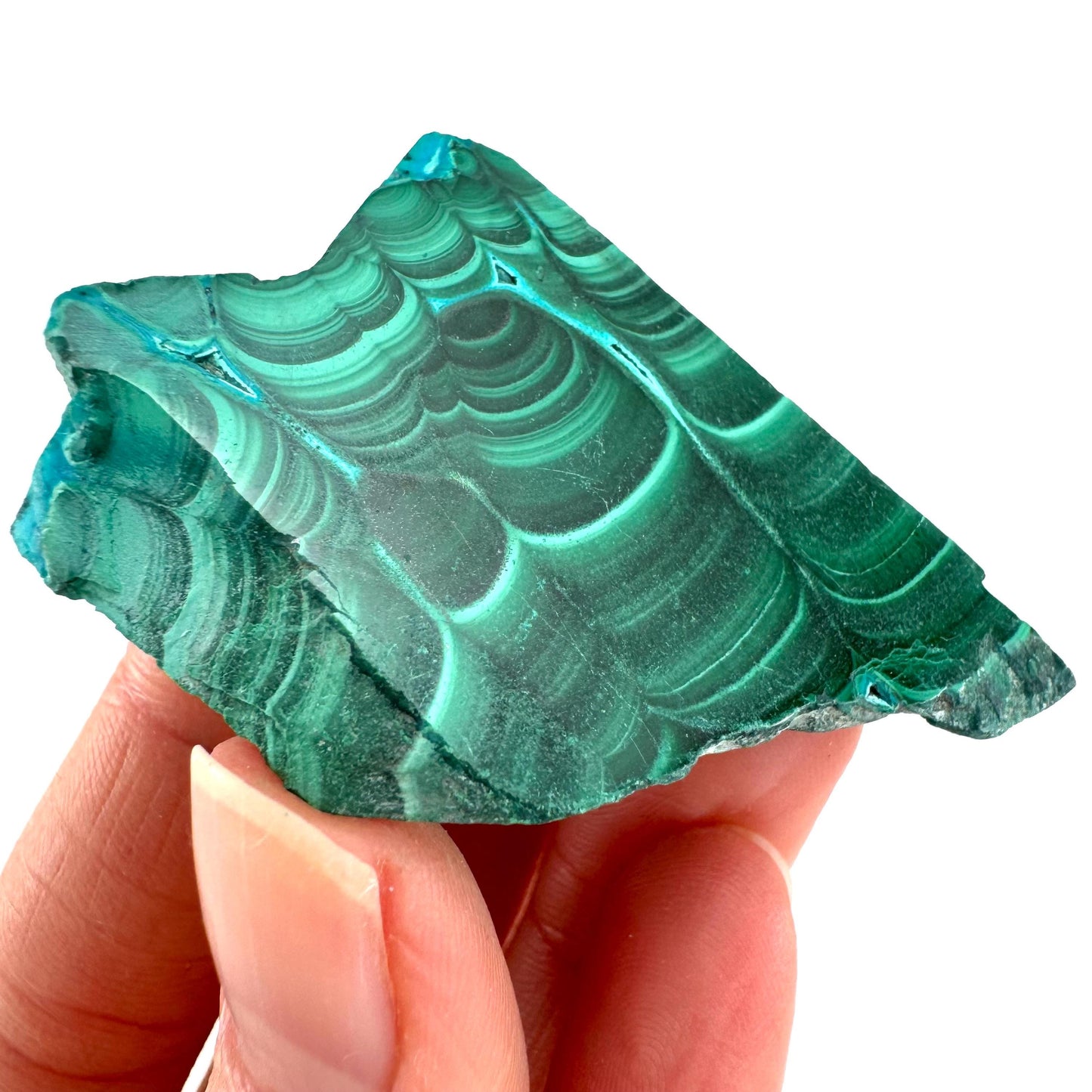 Malachite & Chrysocolla Slice (Congo), natural malachite, malachite slice, malachite slab, malacolla slice, polished malachite